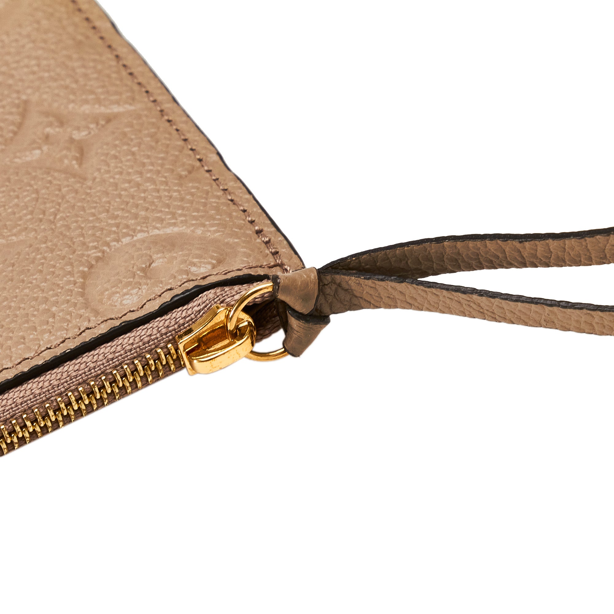 Louis Vuitton Empreinte Felicie Chain Wallet Zippered Insert Tourterelle