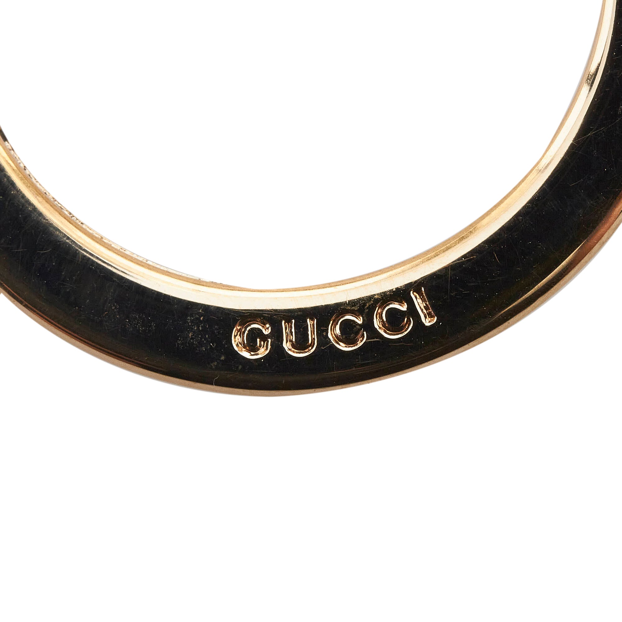 Gucci Interlocking G Belt Supreme GG Striped Leather Dark Brown