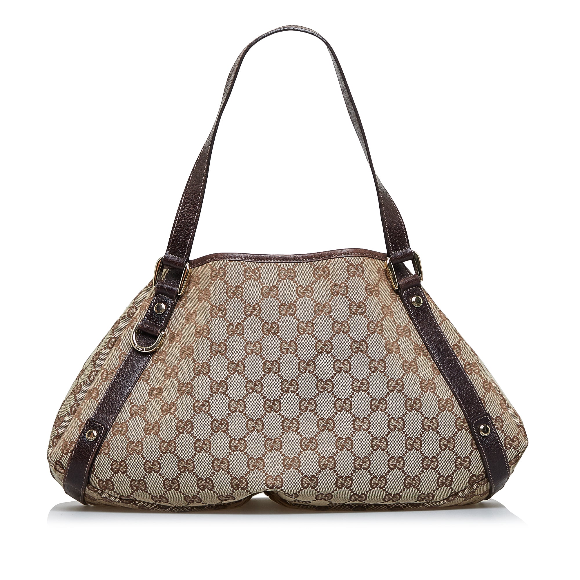 Brown Gucci GG Canvas Abbey D-Ring Hobo