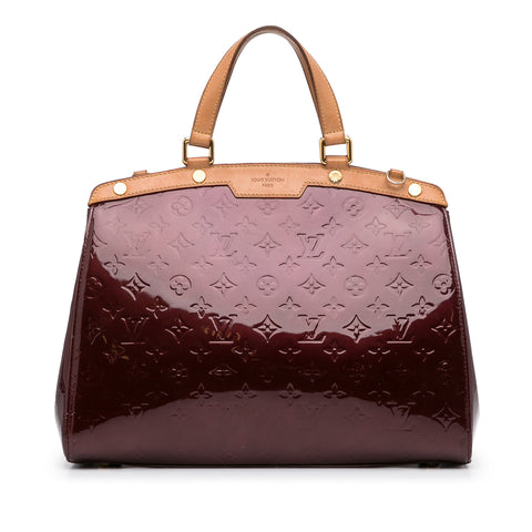 LOUIS VUITTON RED PATENT MONOGRAM VERNIS BREA MM