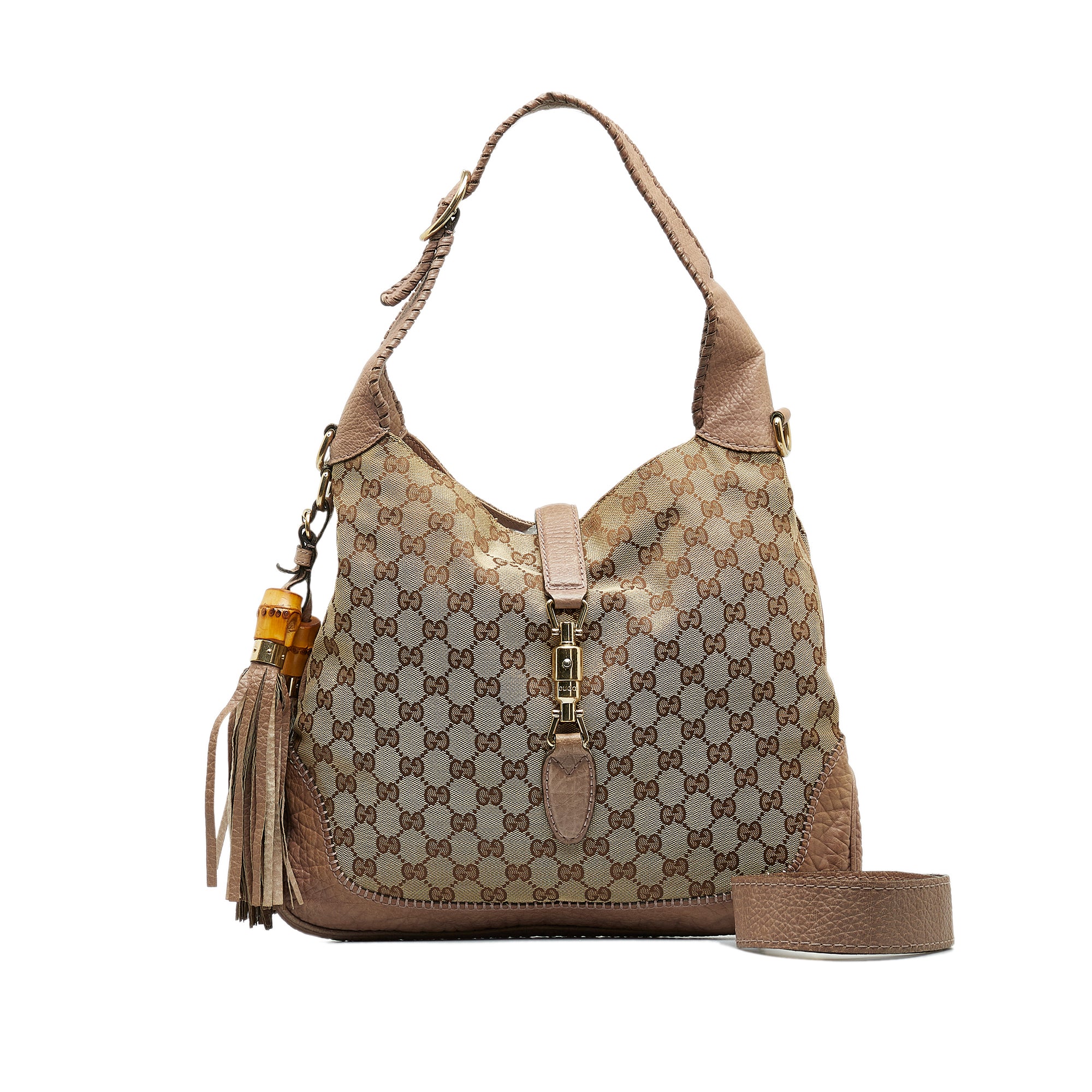 Gucci GG Canvas New Jackie Satchel Brown