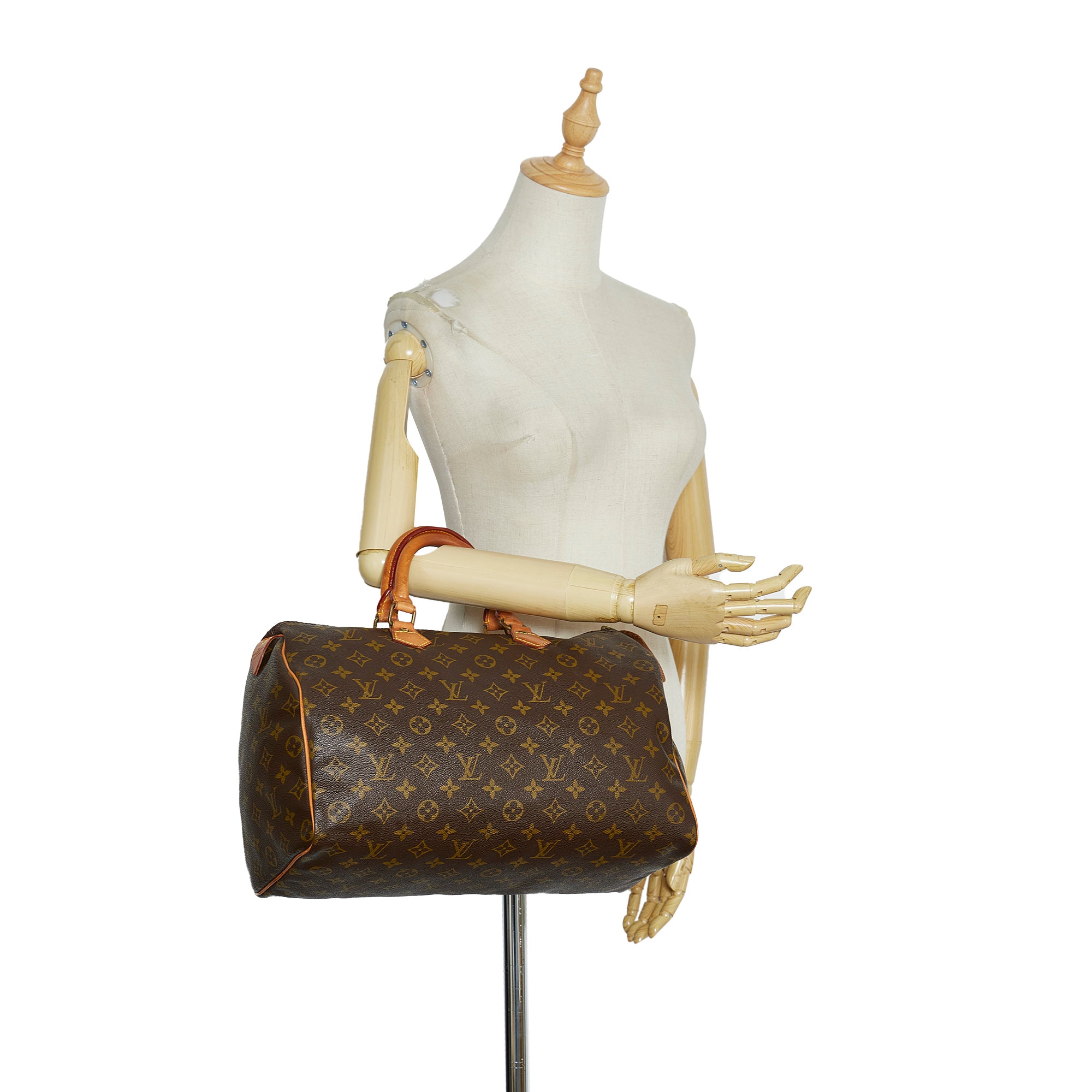 Louis Vuitton Speedy 35 Monogram Brown Leather ref.550809 - Joli Closet