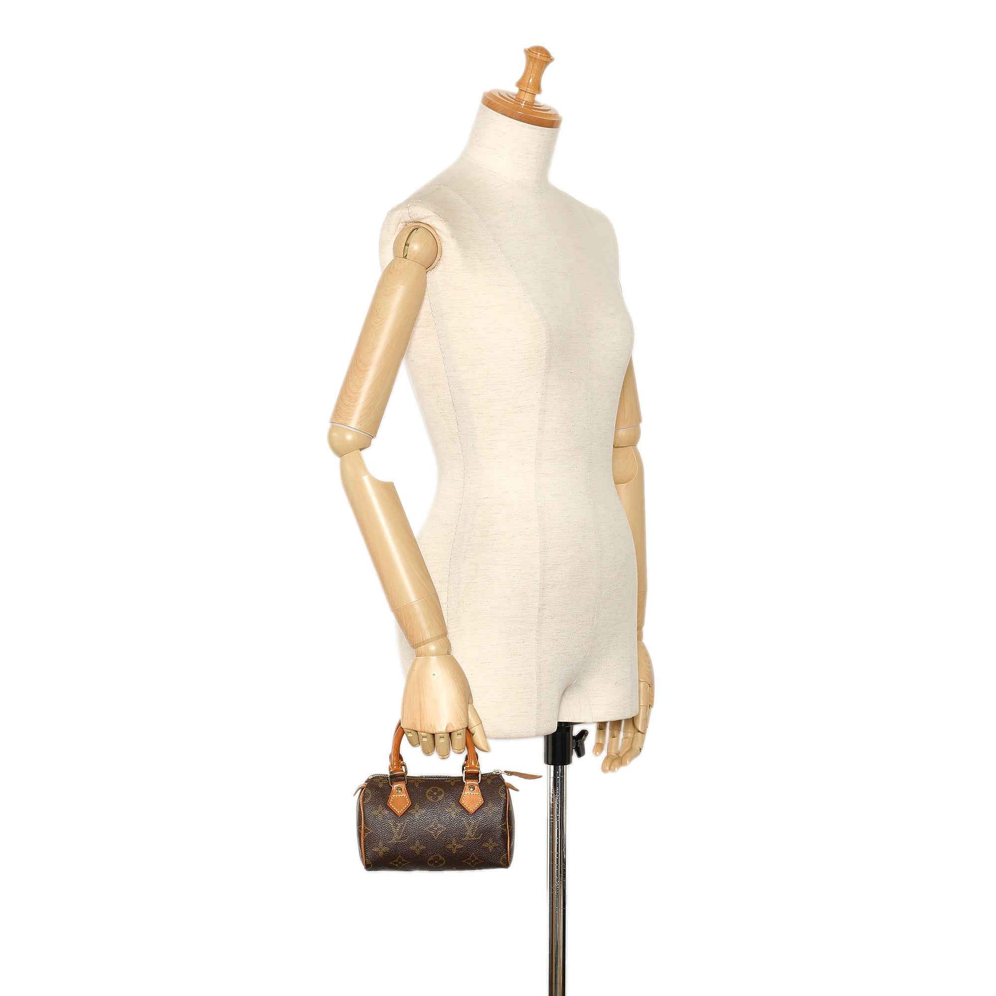 Louis Vuitton Brown Monogram Mini HL Speedy Cloth ref.1009607 - Joli Closet