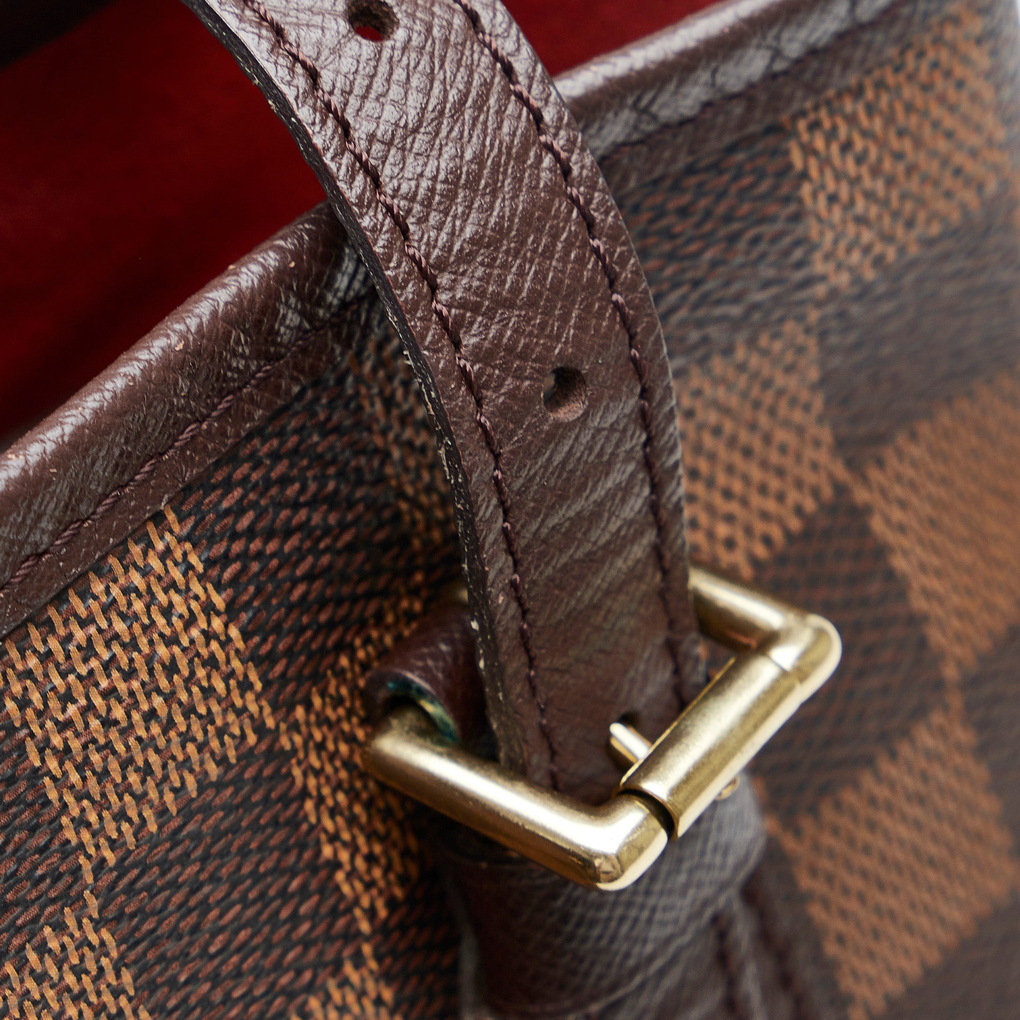 Louis Vuitton Authentic Brown Damier Ebene Marais Bucket Bag with