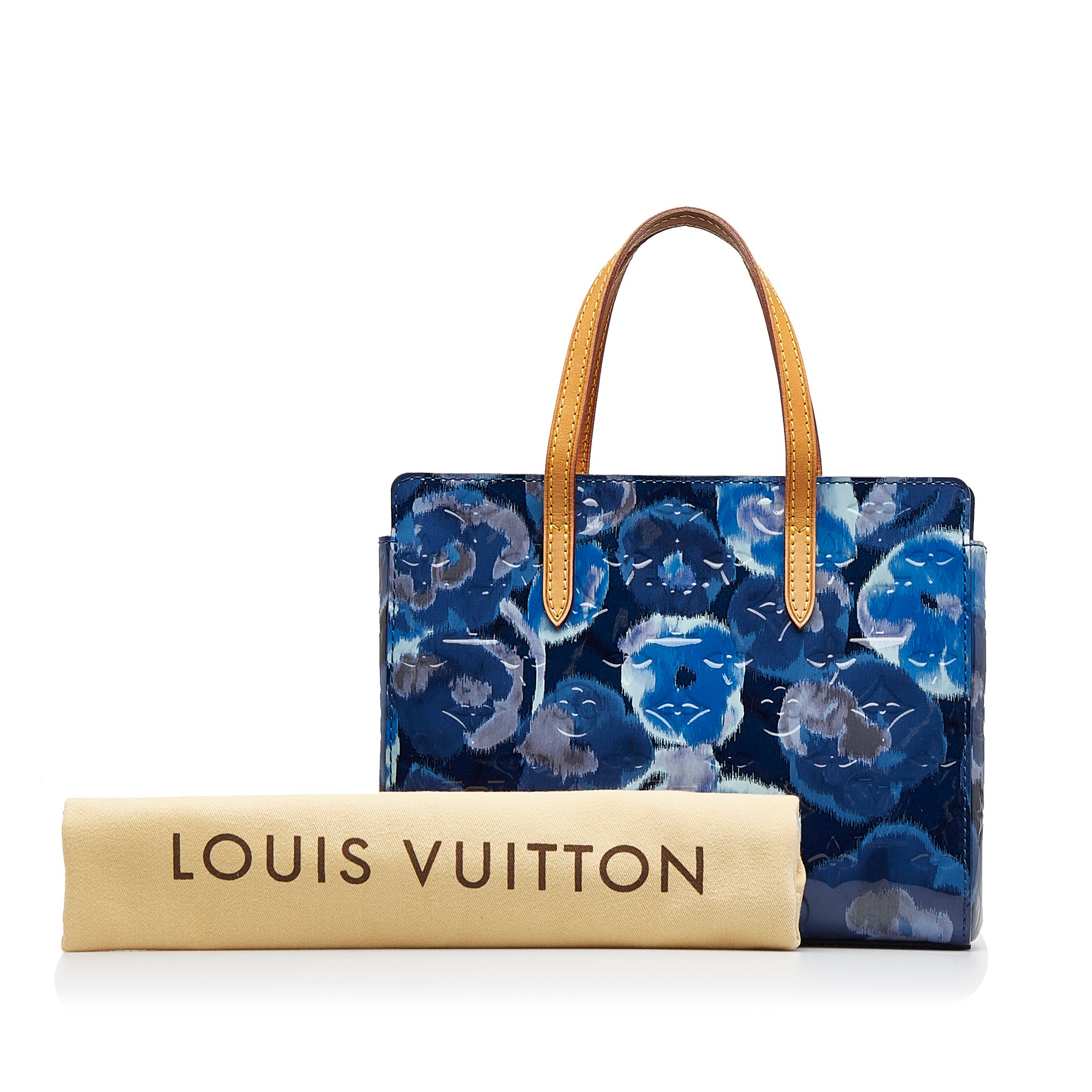 Blue Louis Vuitton Monogram Vernis Catalina BB Handbag