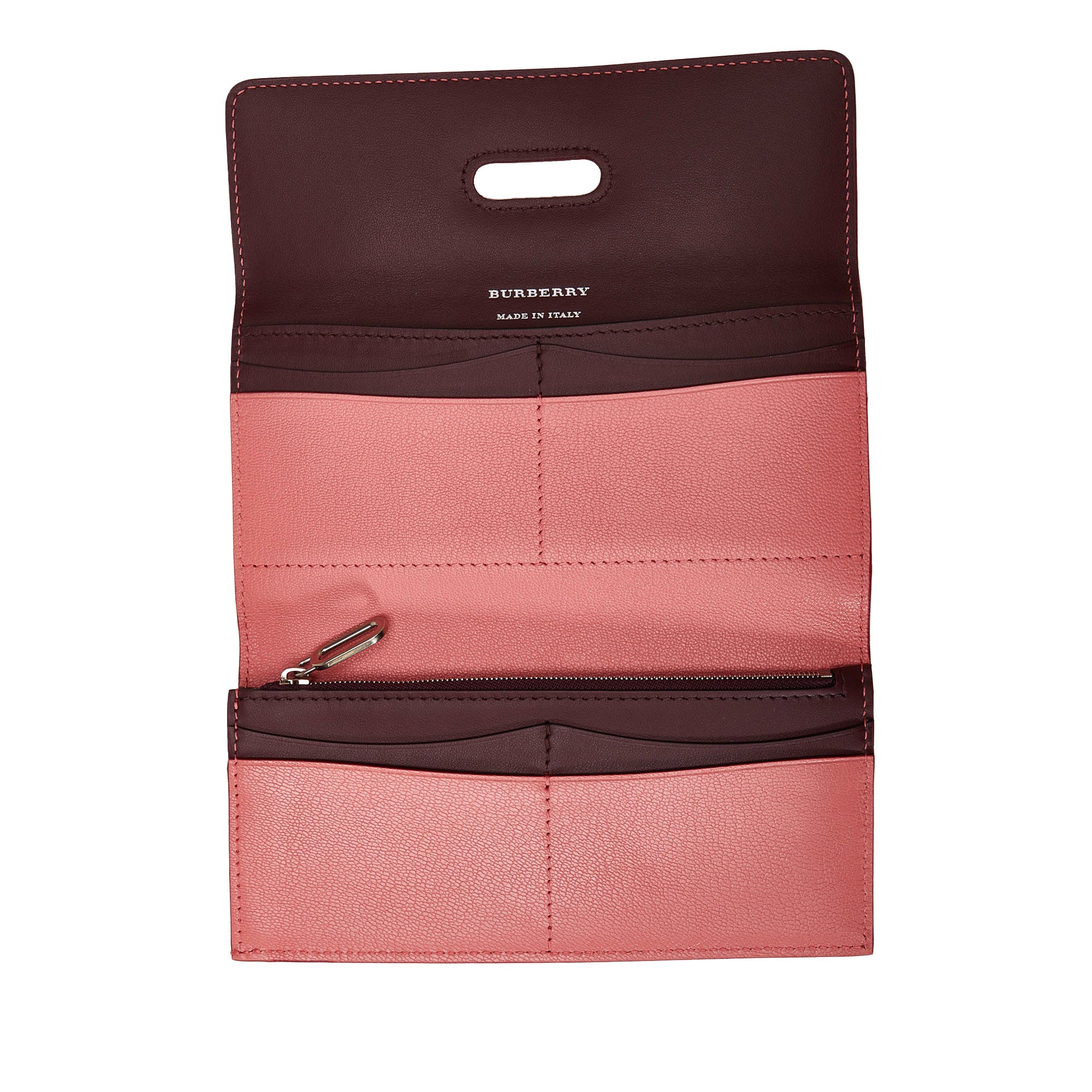 Pink Burberry Highbury Leather Continental Wallet – Designer Revival