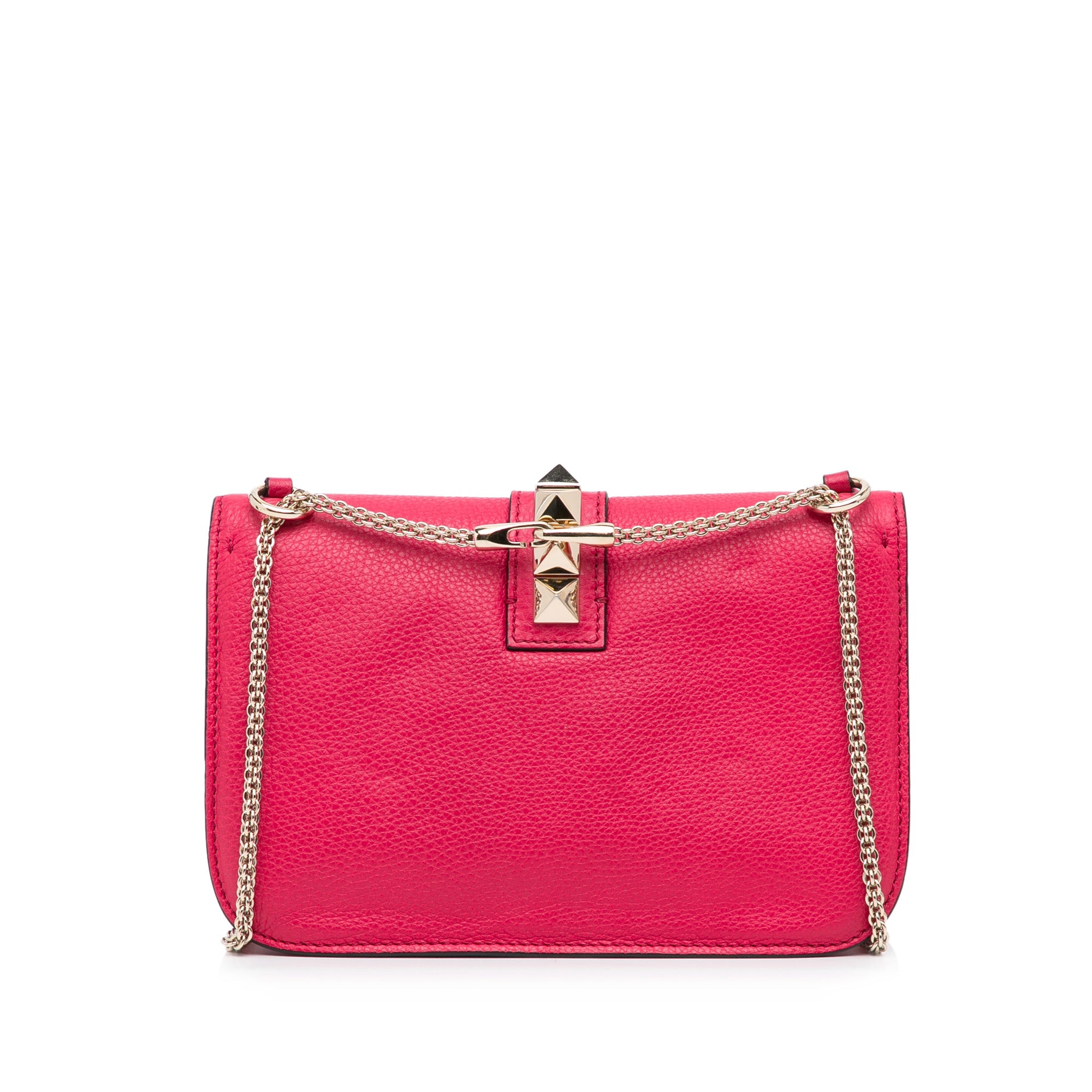 Pink Valentino Rockstud Glam Lock Crossbody Bag – Designer Revival
