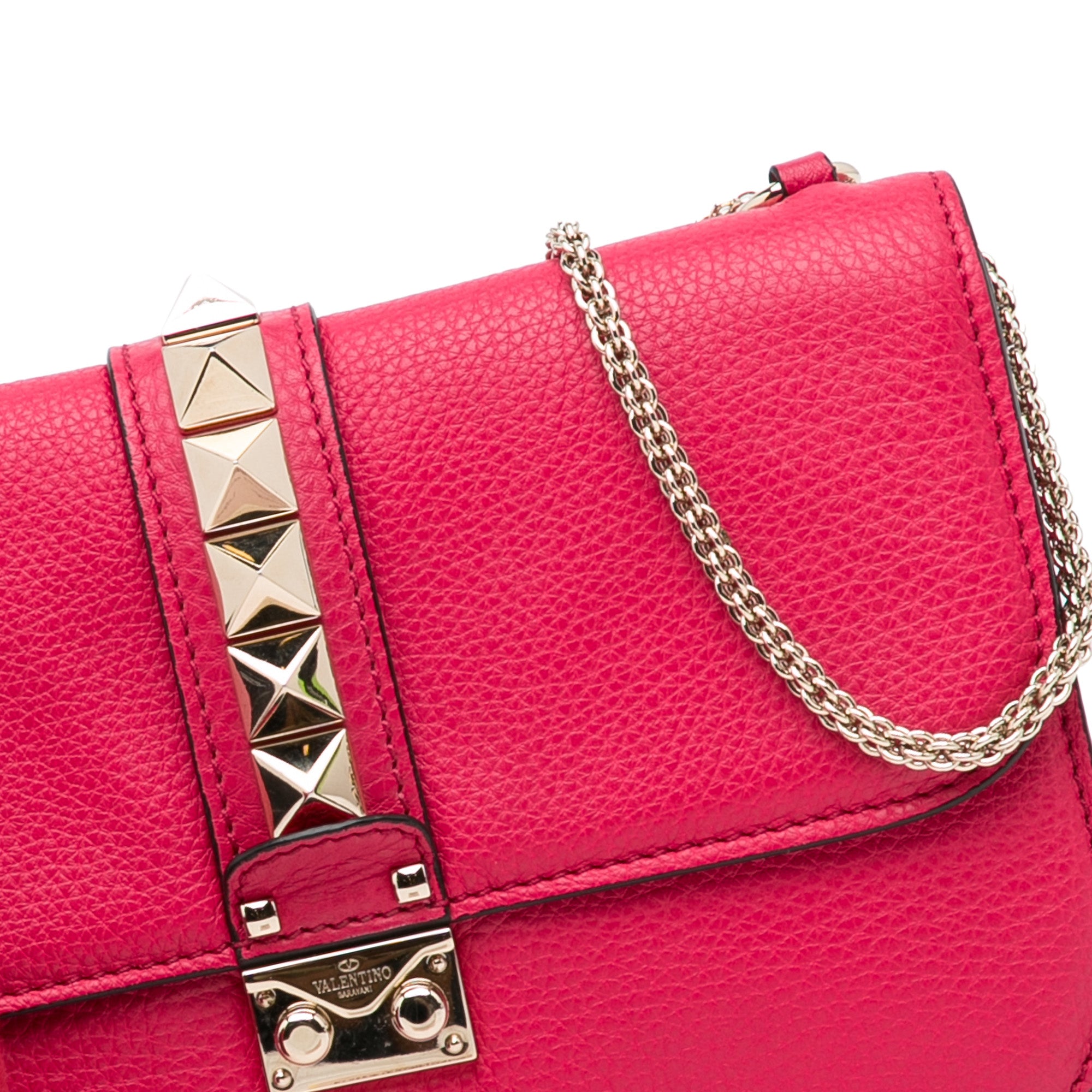 Valentino Medium Glam Lock Chain Shoulder Bag