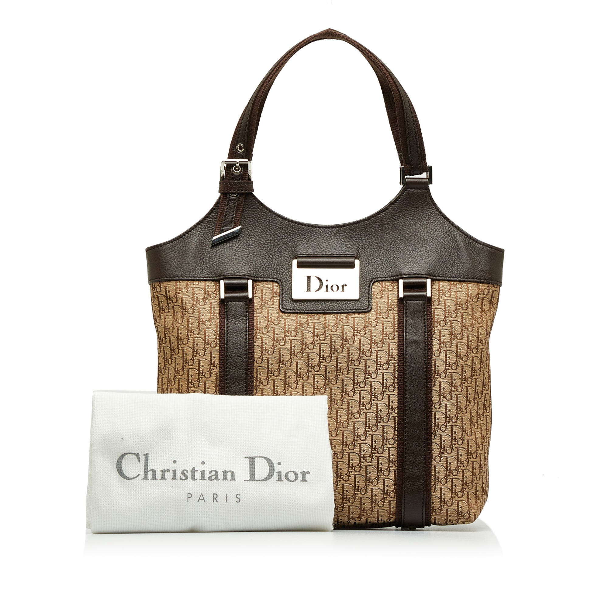 Vintage Christian Dior Street Chic Boston Bag in Diorissimo 