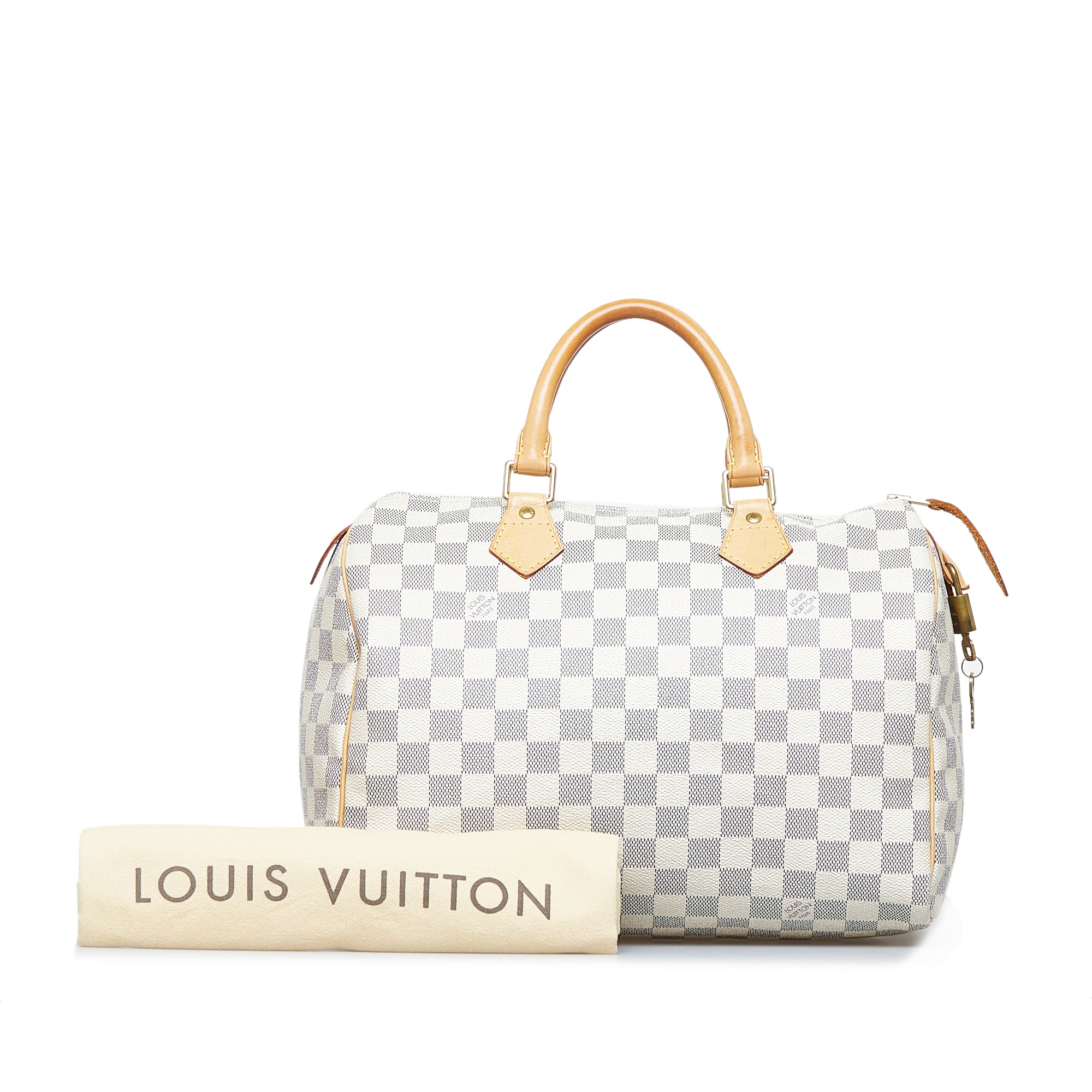 Louis Vuitton Speedy 30 in Damier Azur Handbag - Authentic Pre-Owned Designer Handbags