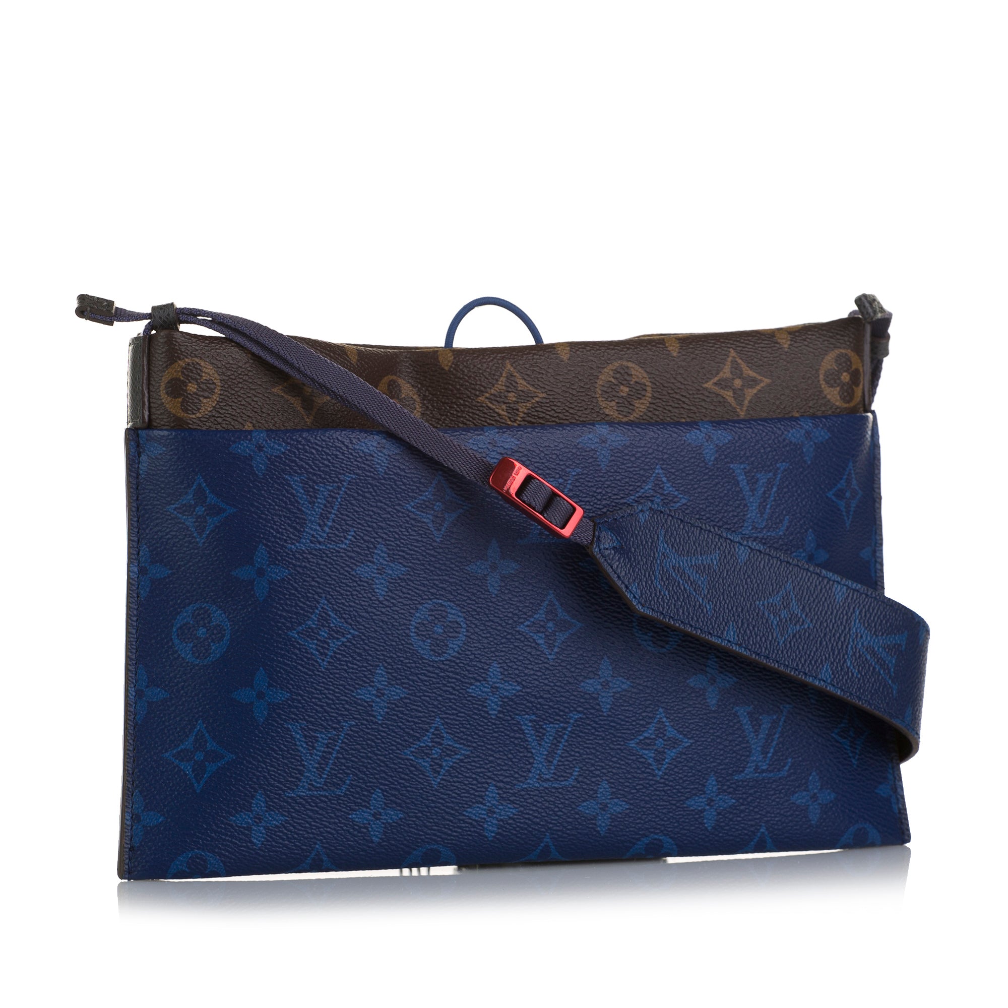 Luxury products - LV postman bag is made by Monogram and