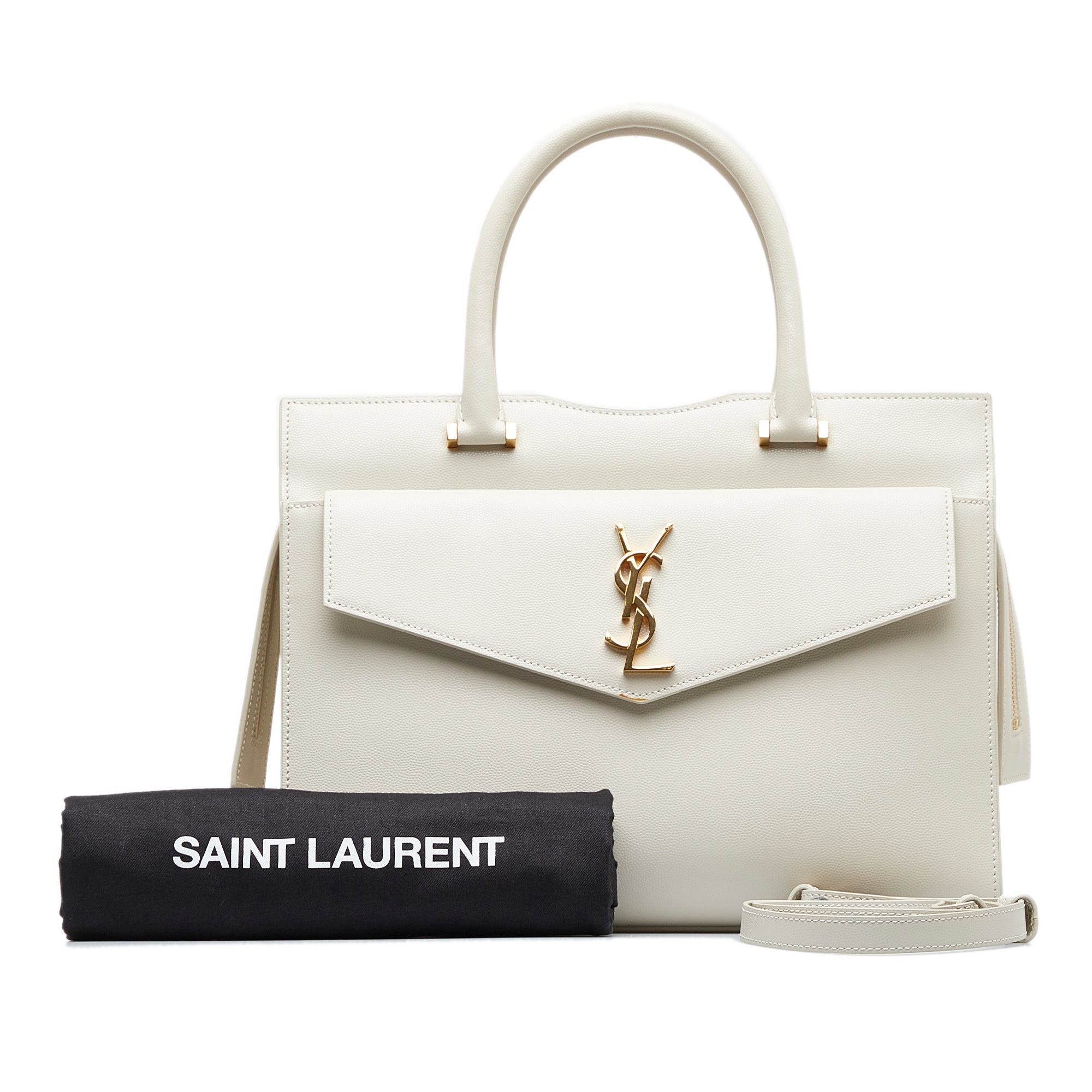 Shop authentic Saint Laurent Medium Monogram Uptown Tote at