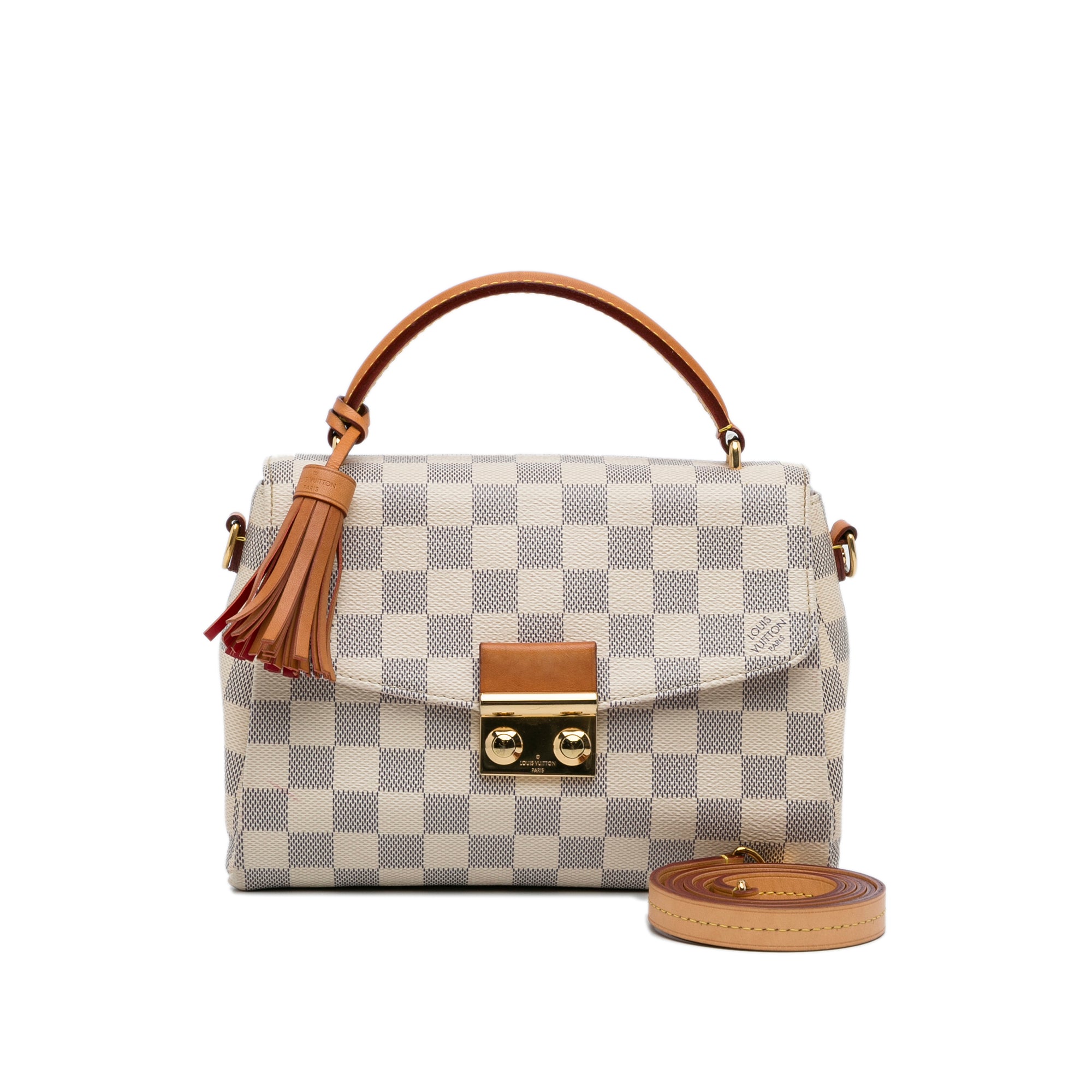 PRELOVED Louis Vuitton Damier Azur Croisette Crossbody Handbag