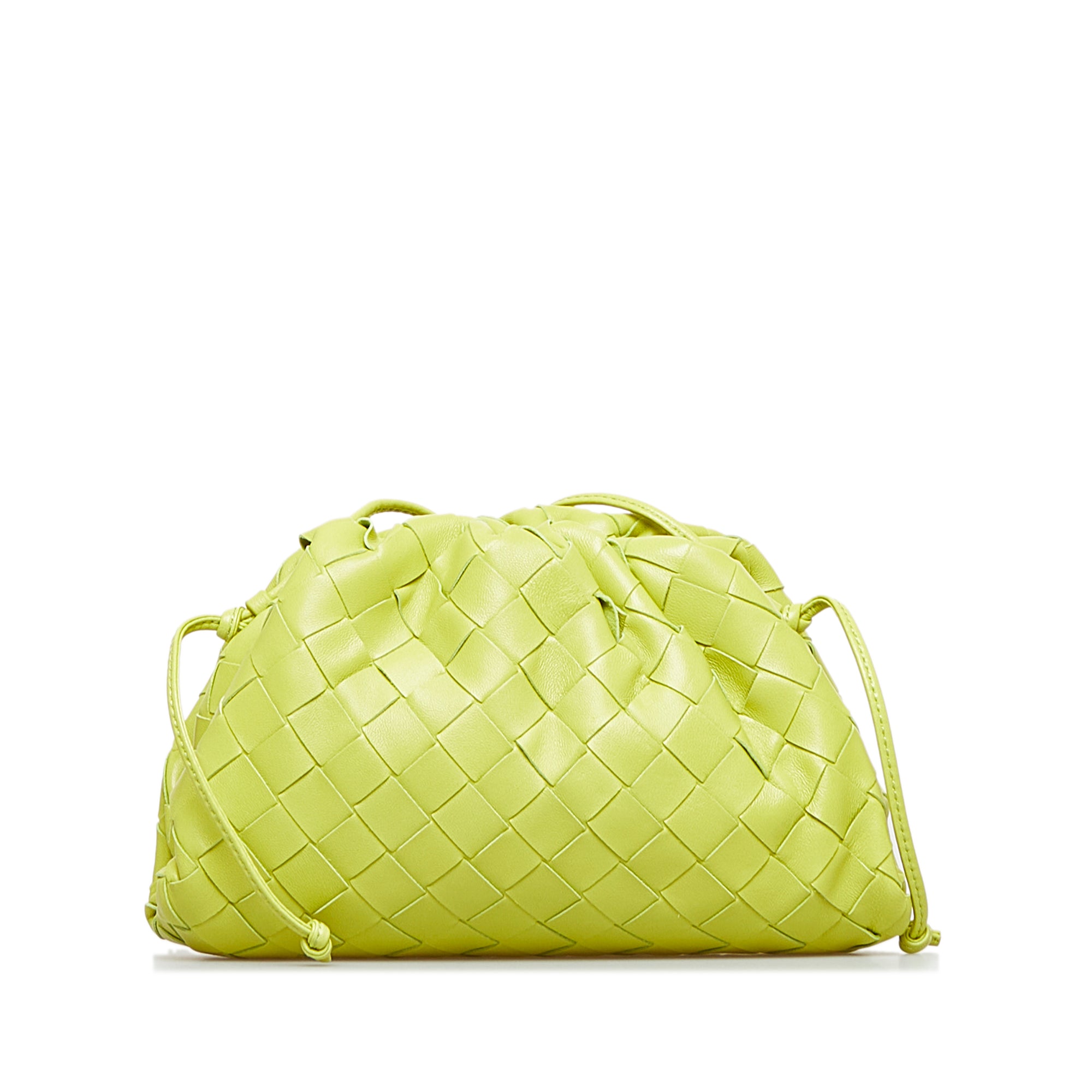 RvceShops Revival  Green Bottega Veneta Mini Intrecciato Cassette