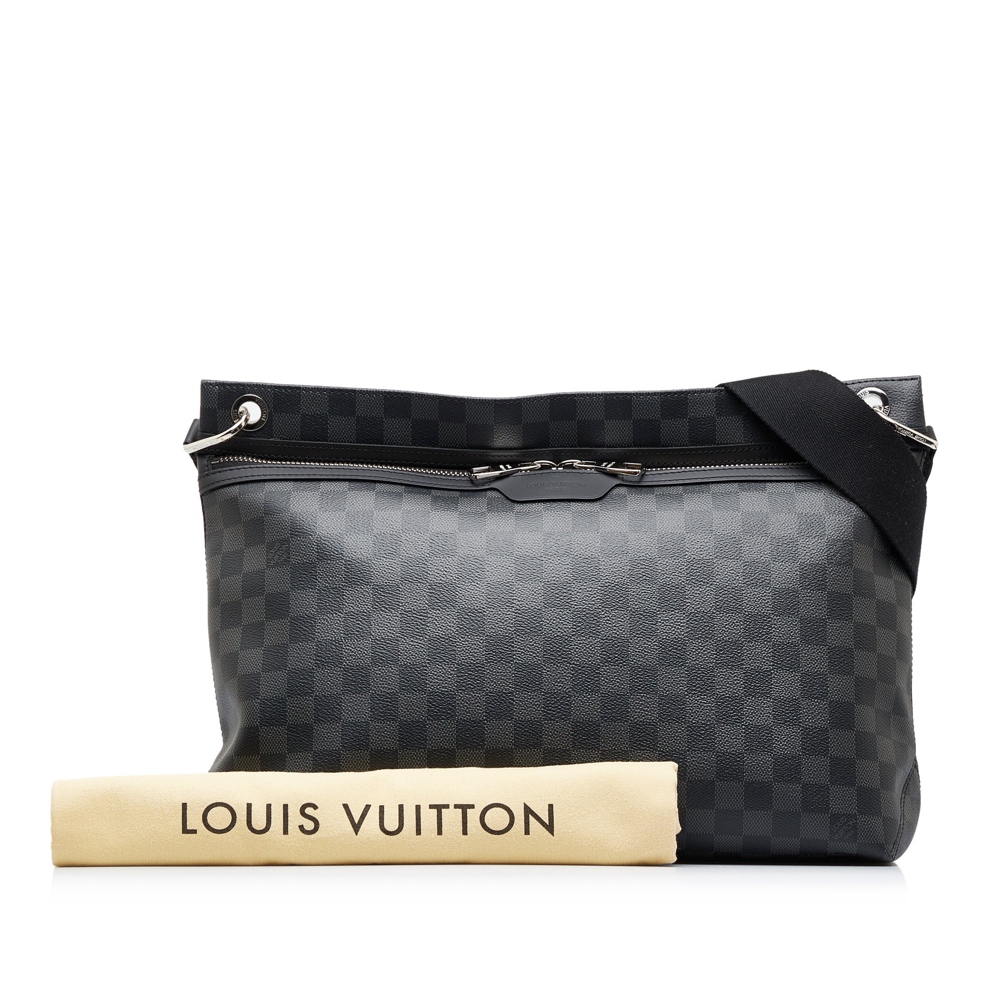 Louis+Vuitton+Messenger+Crossbody+PM+Silver+Leather for sale online