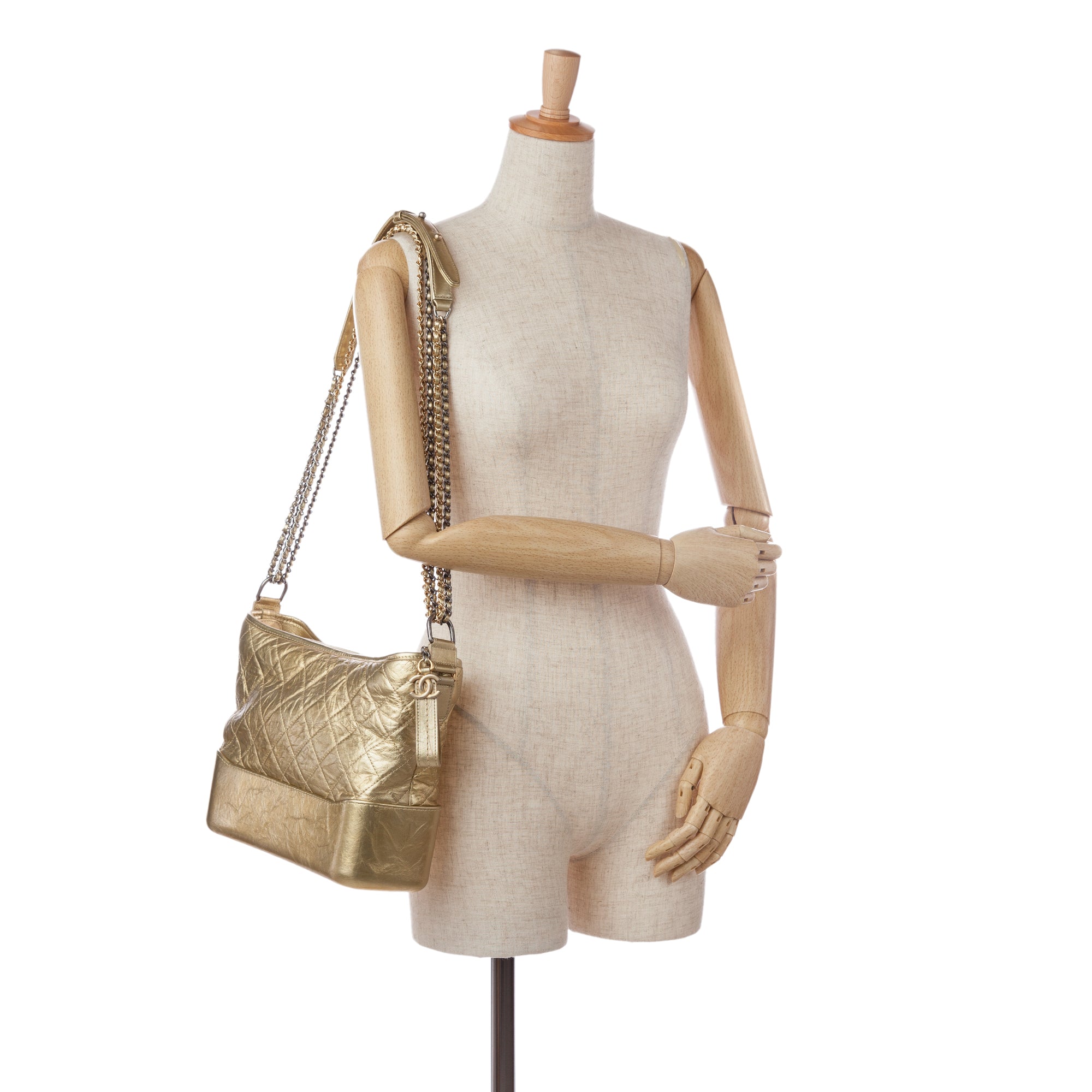 Gold Chanel Gabrielle Shoulder Bag – Designer Revival