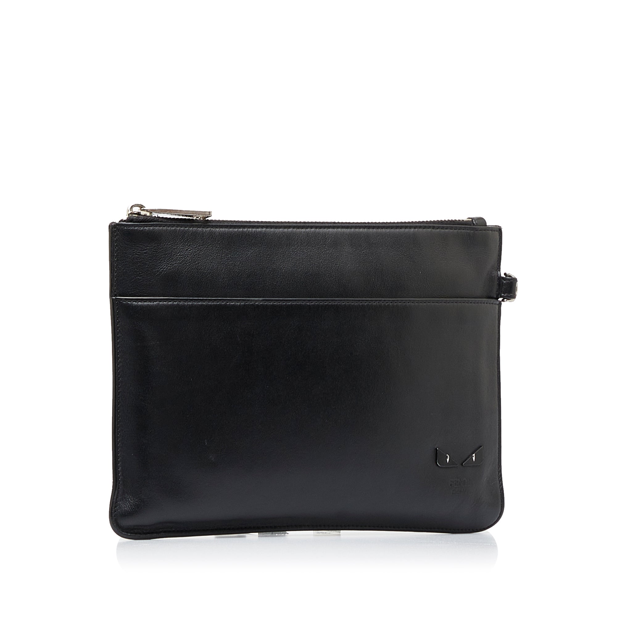 Black Fendi Monster Clutch – Designer Revival