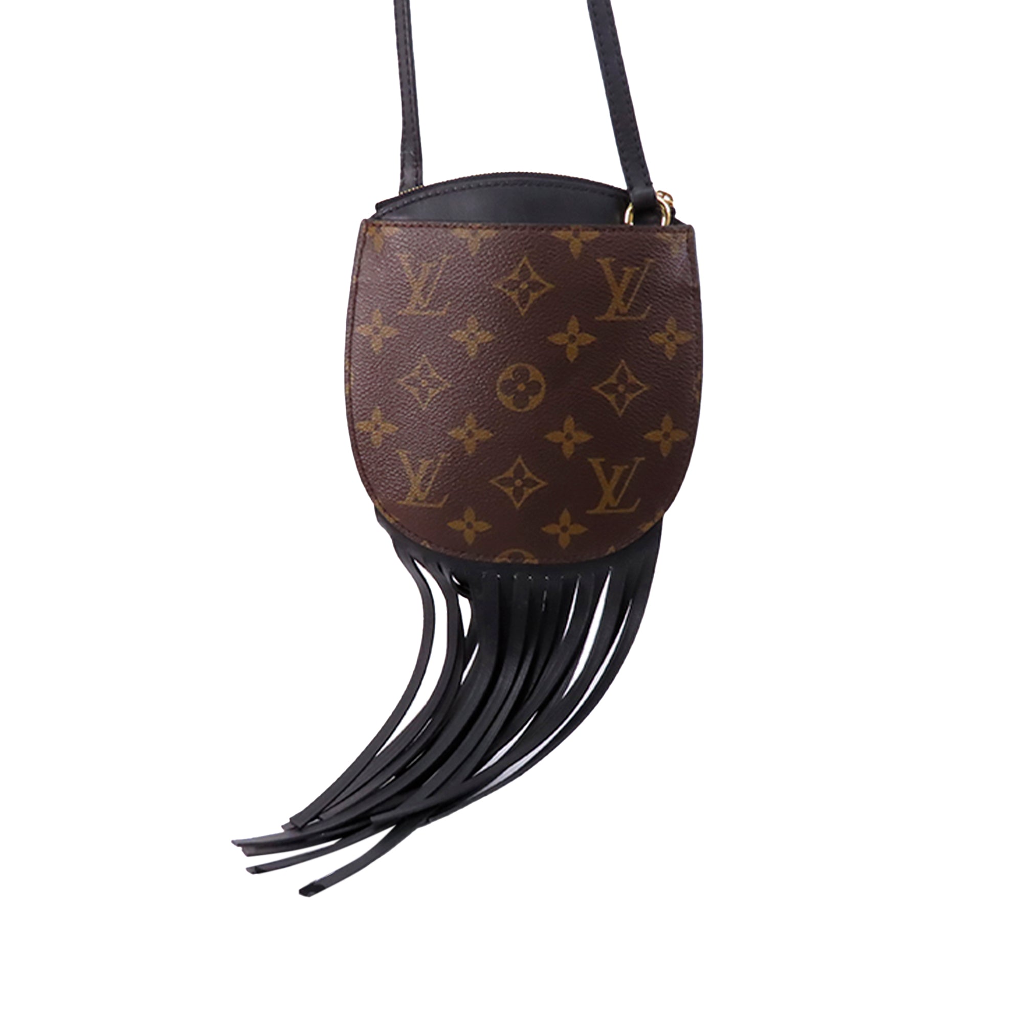 Louis Vuitton Authentic- Revamped Petite French Tote Bucket Bag Fringe Boho