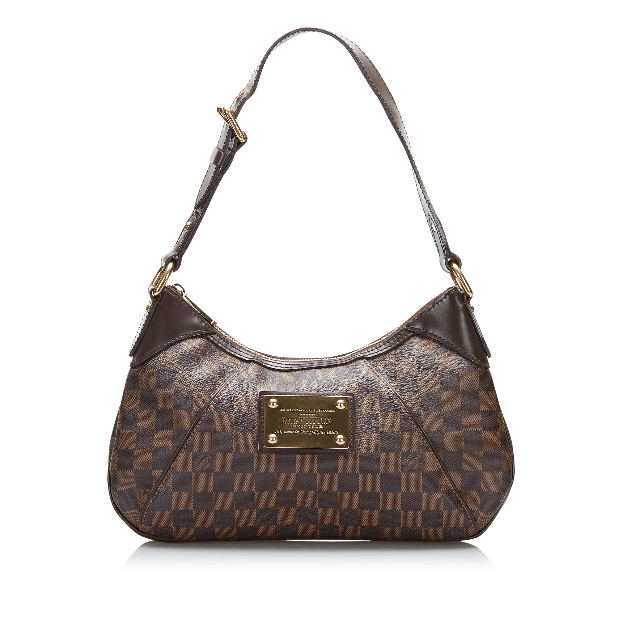 Louis Vuitton Brown Canvas Damier Ebene Shoulder Bag