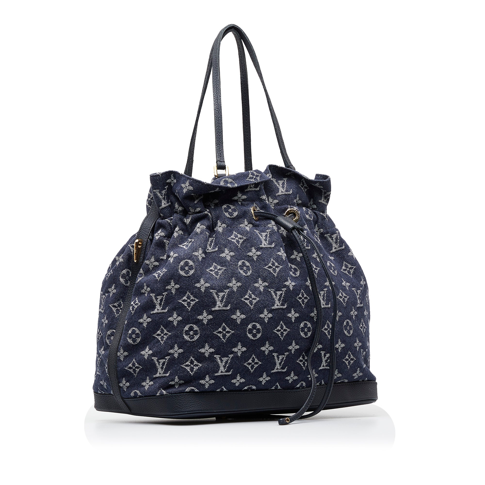 Louis Vuitton Monogram Denim Noéfull MM - Blue Bucket Bags