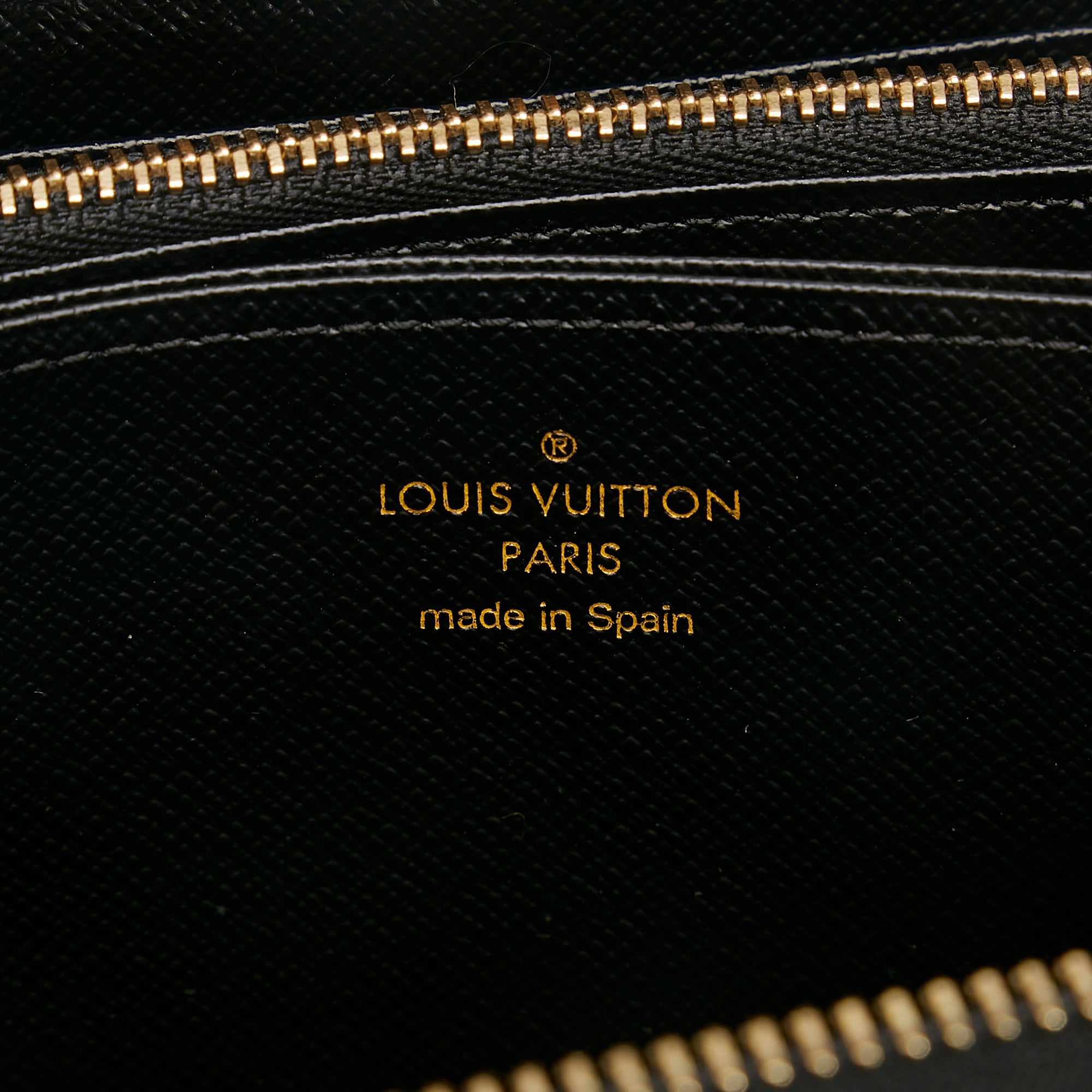 LOUIS VUITTON Digit Bleu Blue Black Zippy Wallet M67235 Monogram
