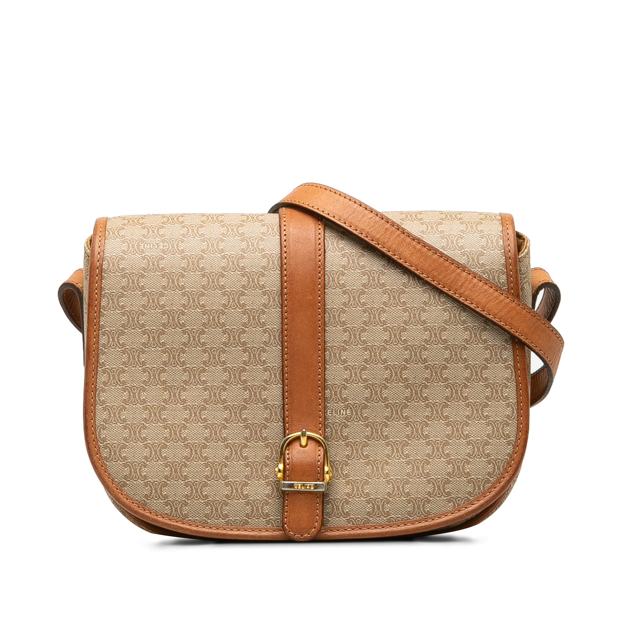 Brown Celine Macadam Crossbody SlocogShops Revival