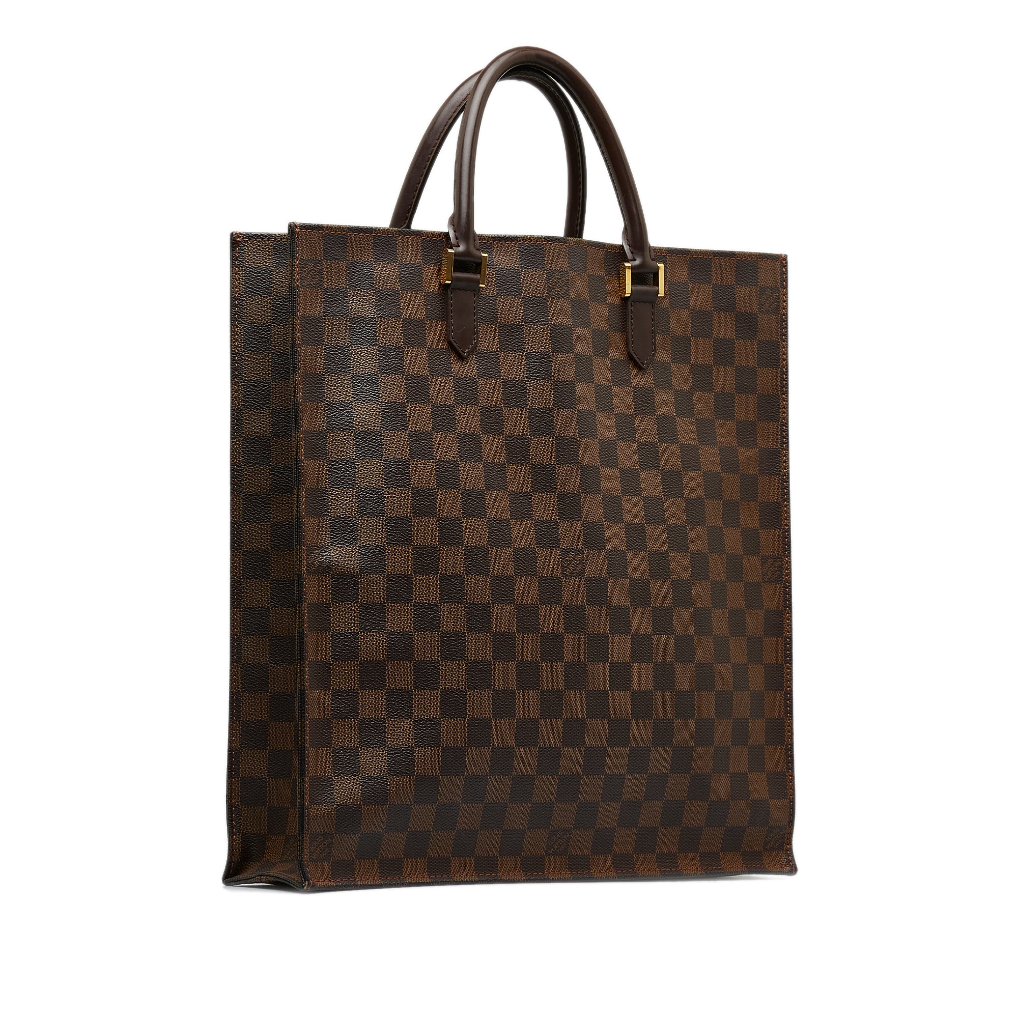 Brown Louis Vuitton Damier Ebene Venice Sac Plat Tote Bag – Designer Revival