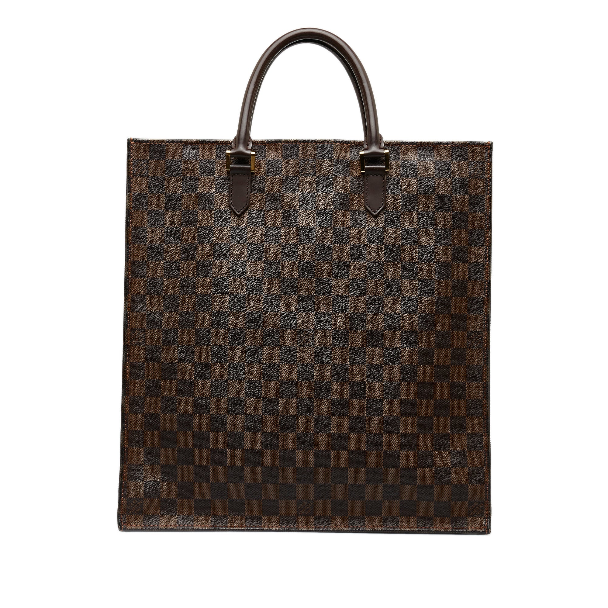 Louis Vuitton Damier Ebene Sac Plat - Brown Totes, Handbags