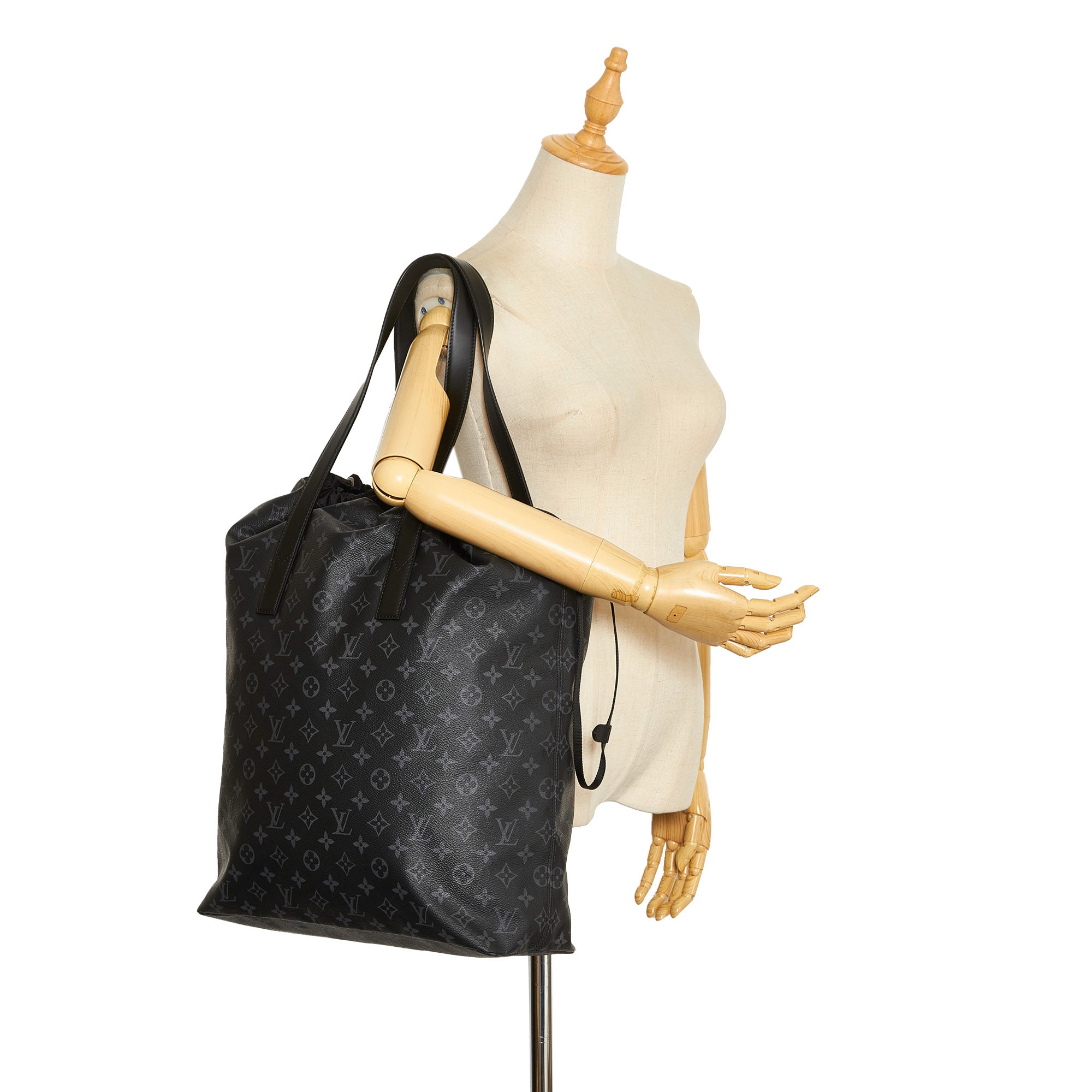 Cabas Light, Used & Preloved Louis Vuitton Tote Bag, LXR USA, Black