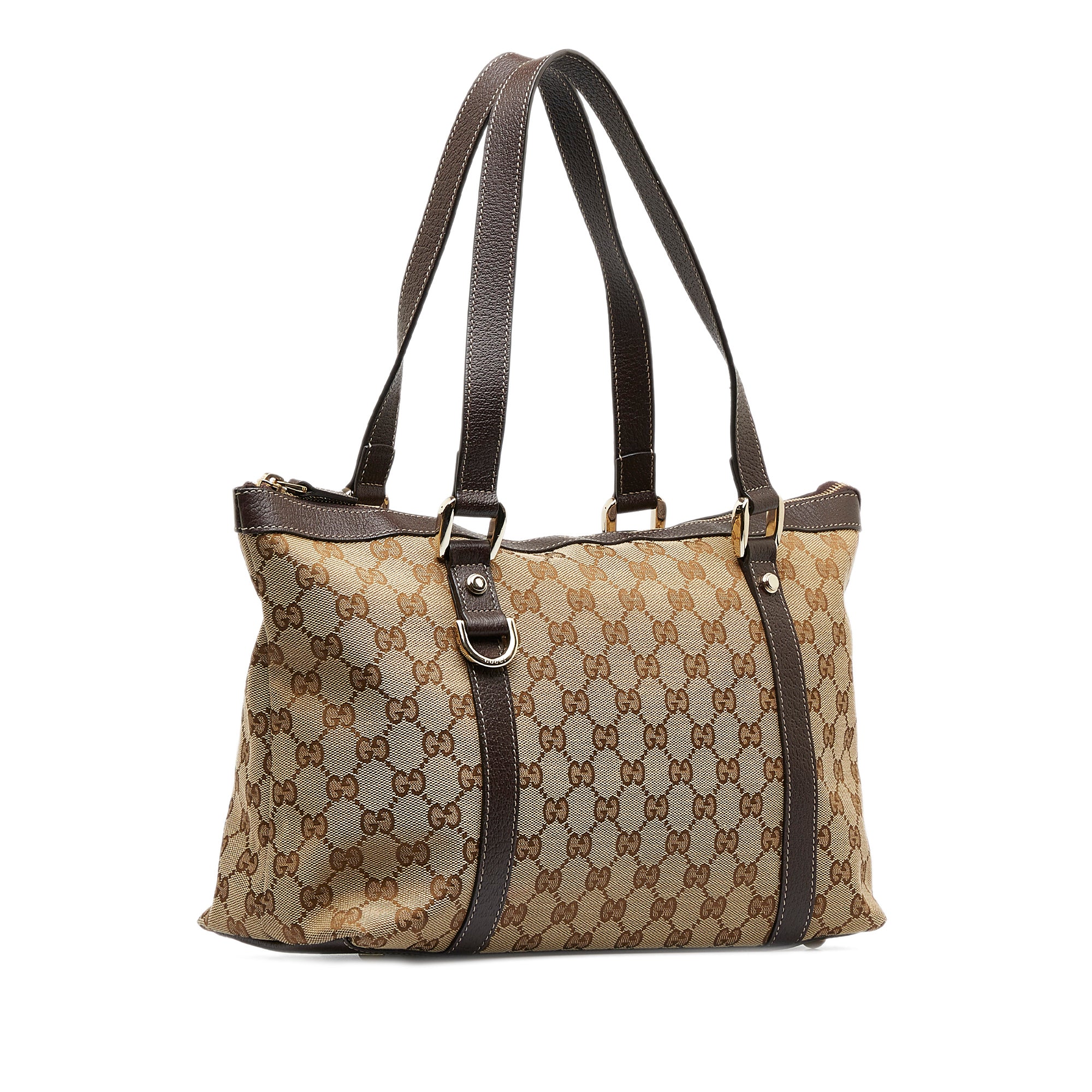Brown Gucci GG Canvas Abbey D-Ring Hobo – Designer Revival