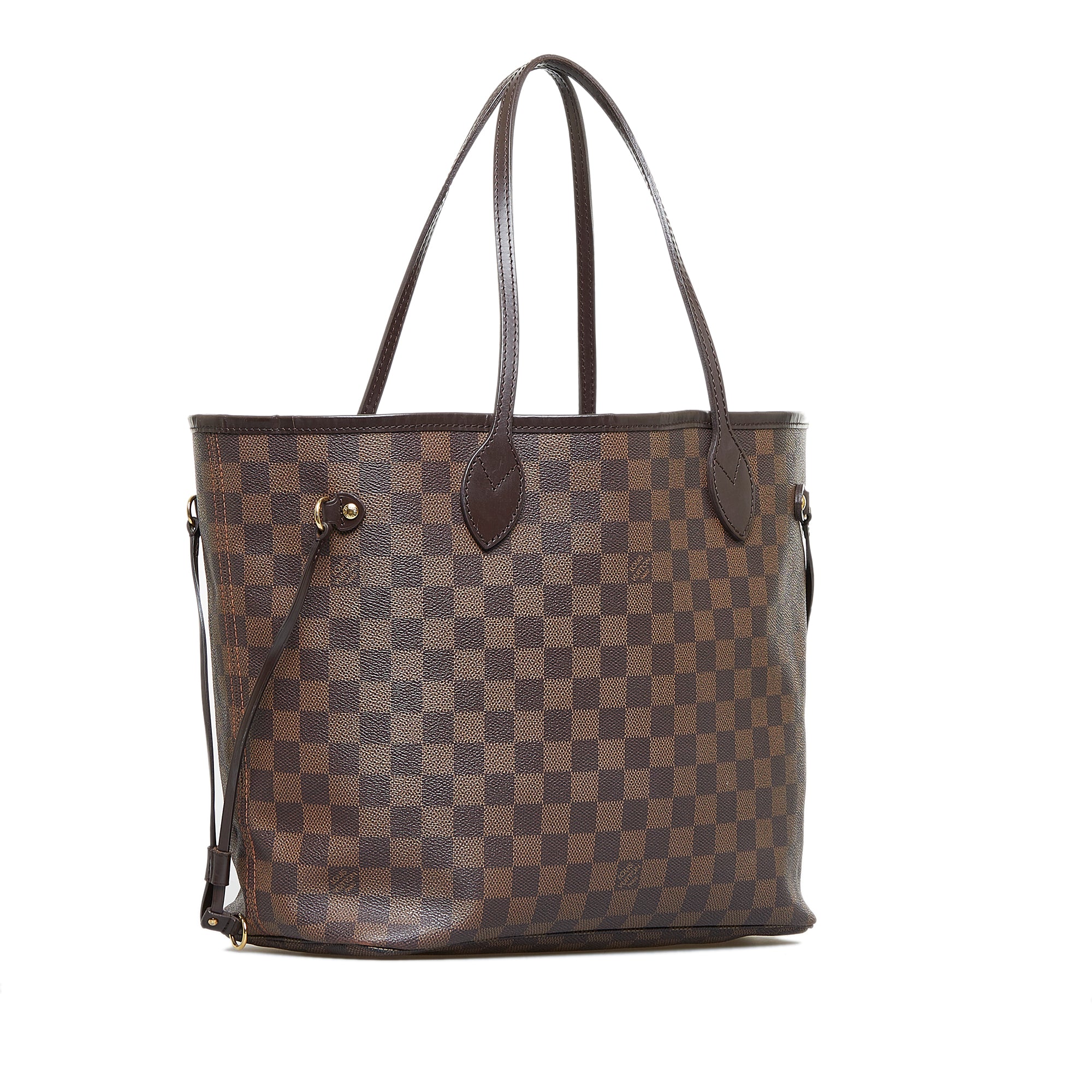 Louis Vuitton, Bags, Louis Vuitton Neverfull Mm Damier Ebene Canvas Tote Bag  Pouch Authenticated