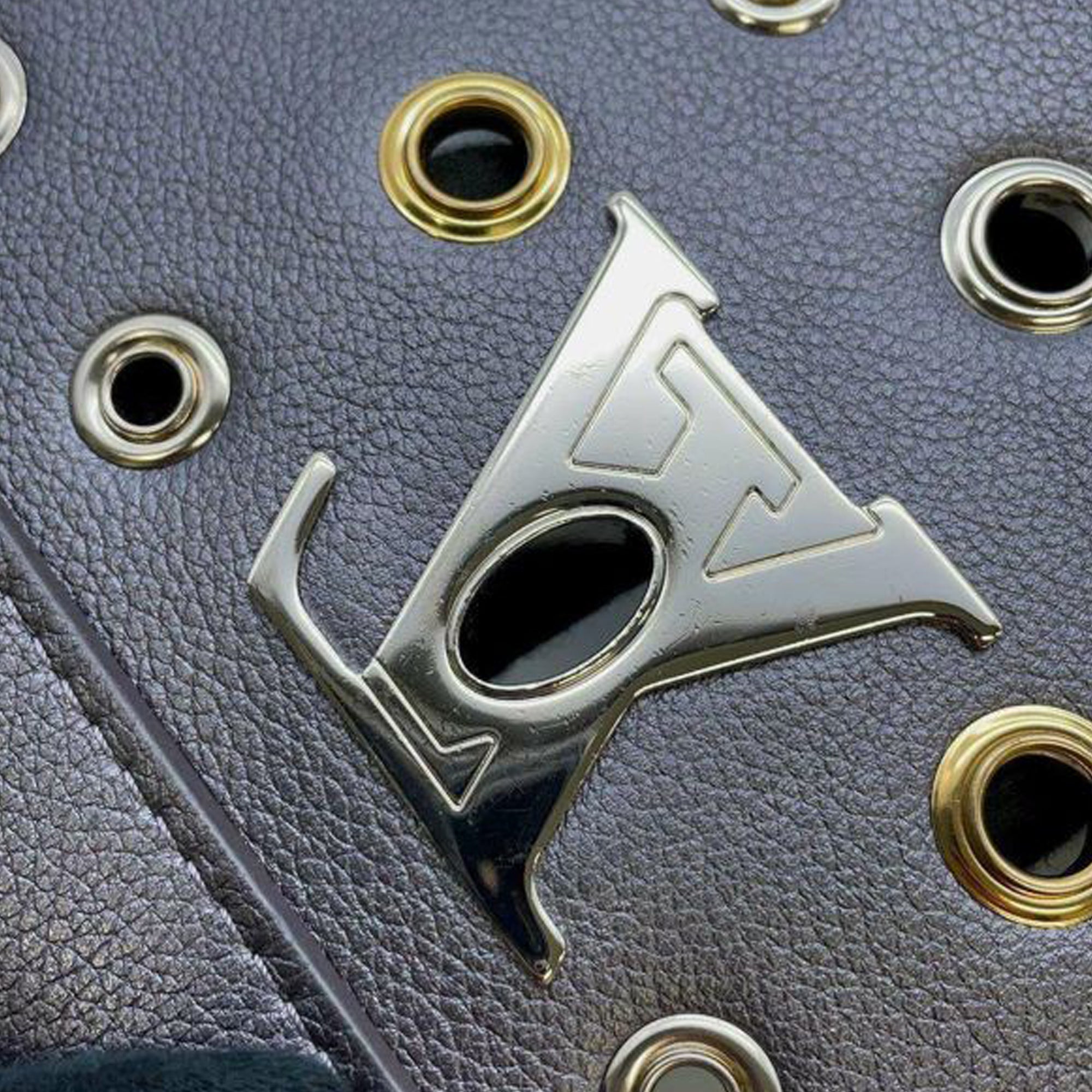 Black Louis Vuitton Eyelet LockMe II Satchel – Designer Revival