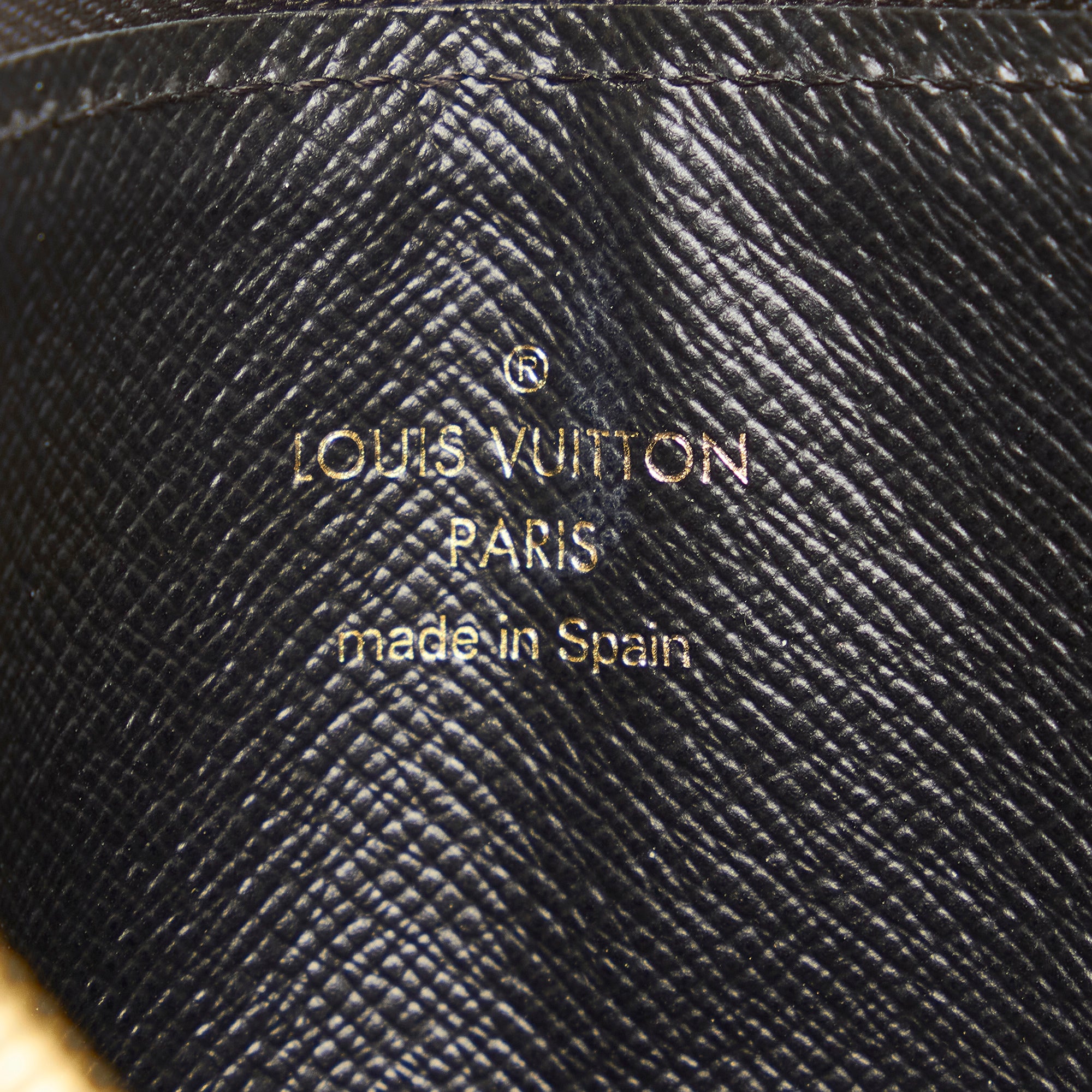 Louis Vuitton Brown Monogram Reverse Slim Purse Leather Cloth Pony