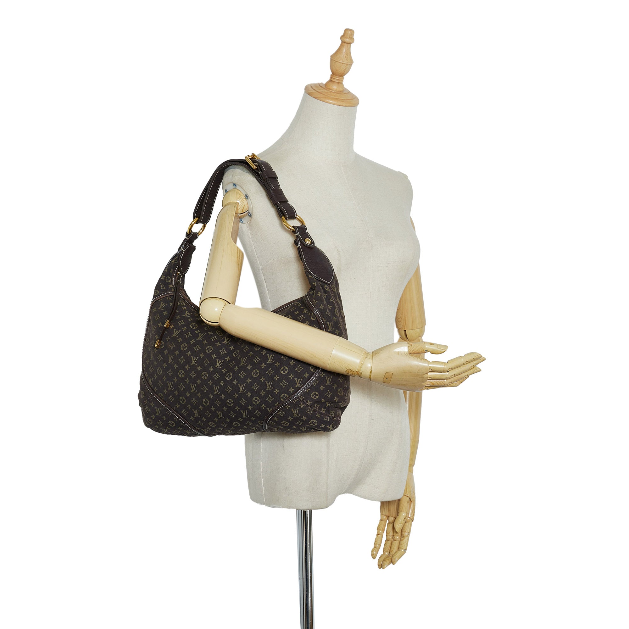 LOUIS VUITTON Monogram Bebe Saint Cloud Shoulder Bag M51245 LV