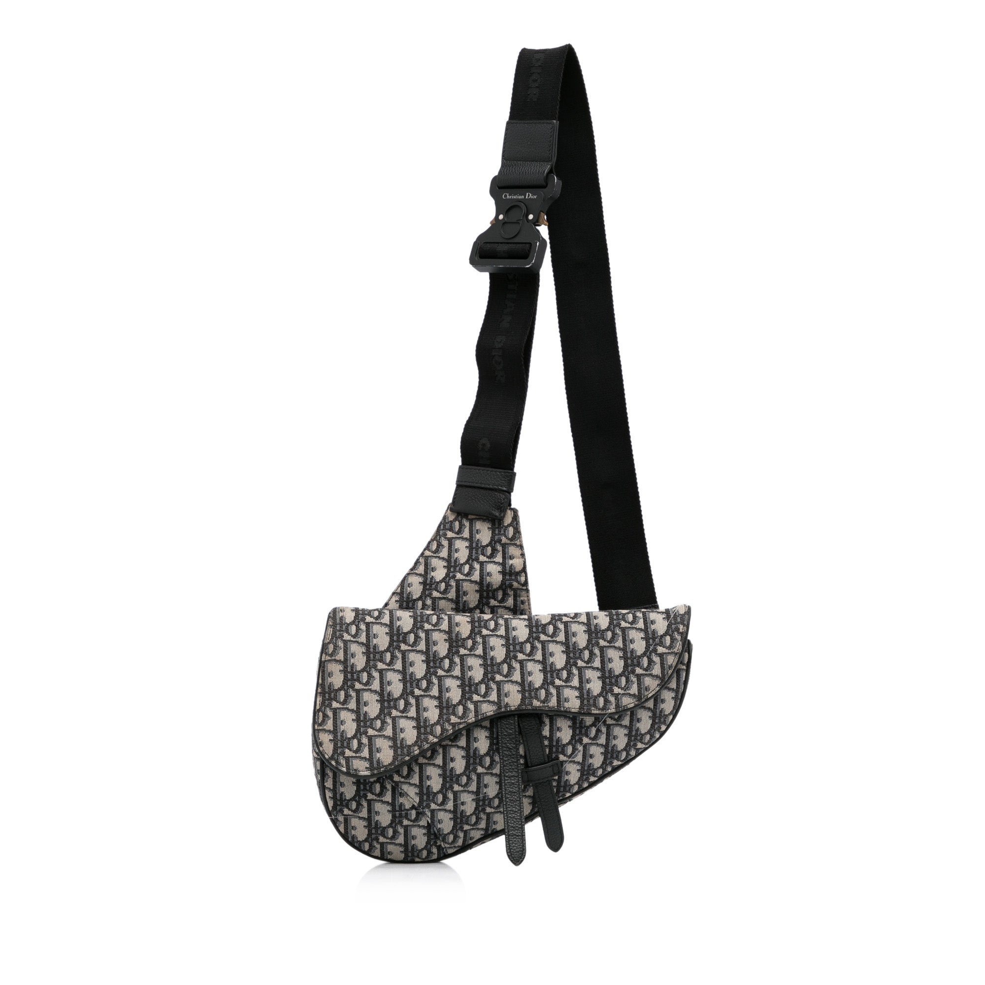 Dior Black and White Adjustable Shoulder Strap