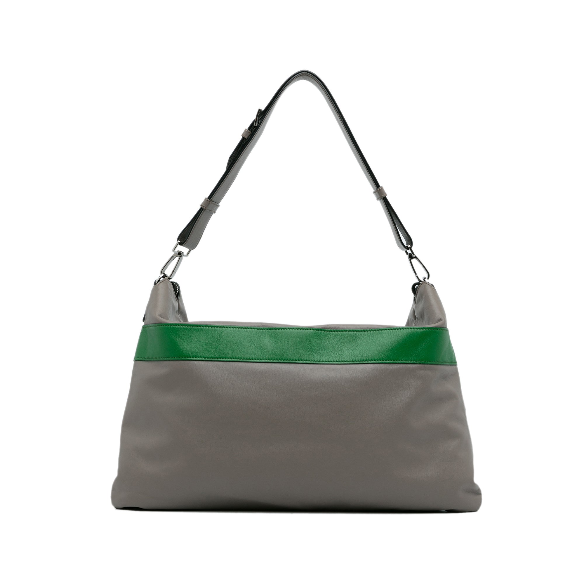 Gray Miu Miu Colorblock Leather Shoulder Bag – Designer Revival