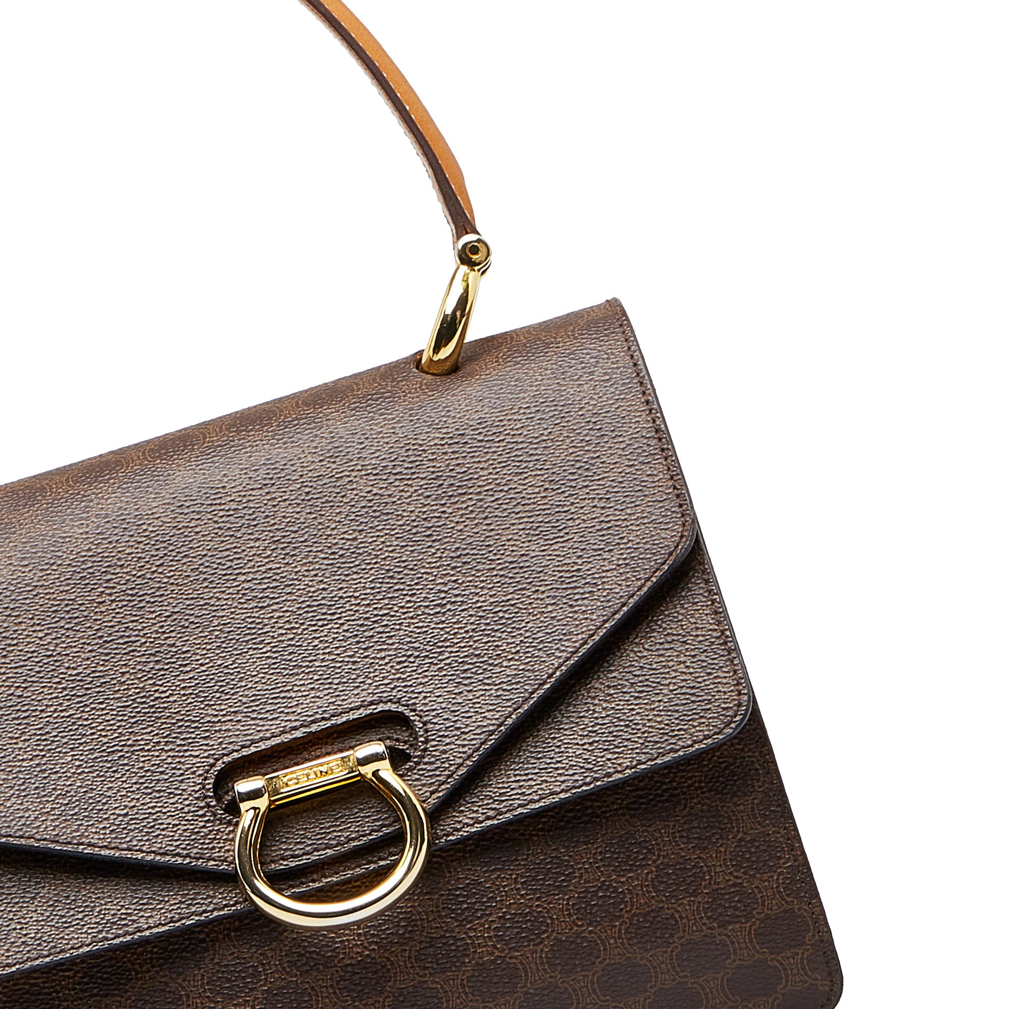 Celine Macadam top handle vintage bag, Luxury, Bags & Wallets on