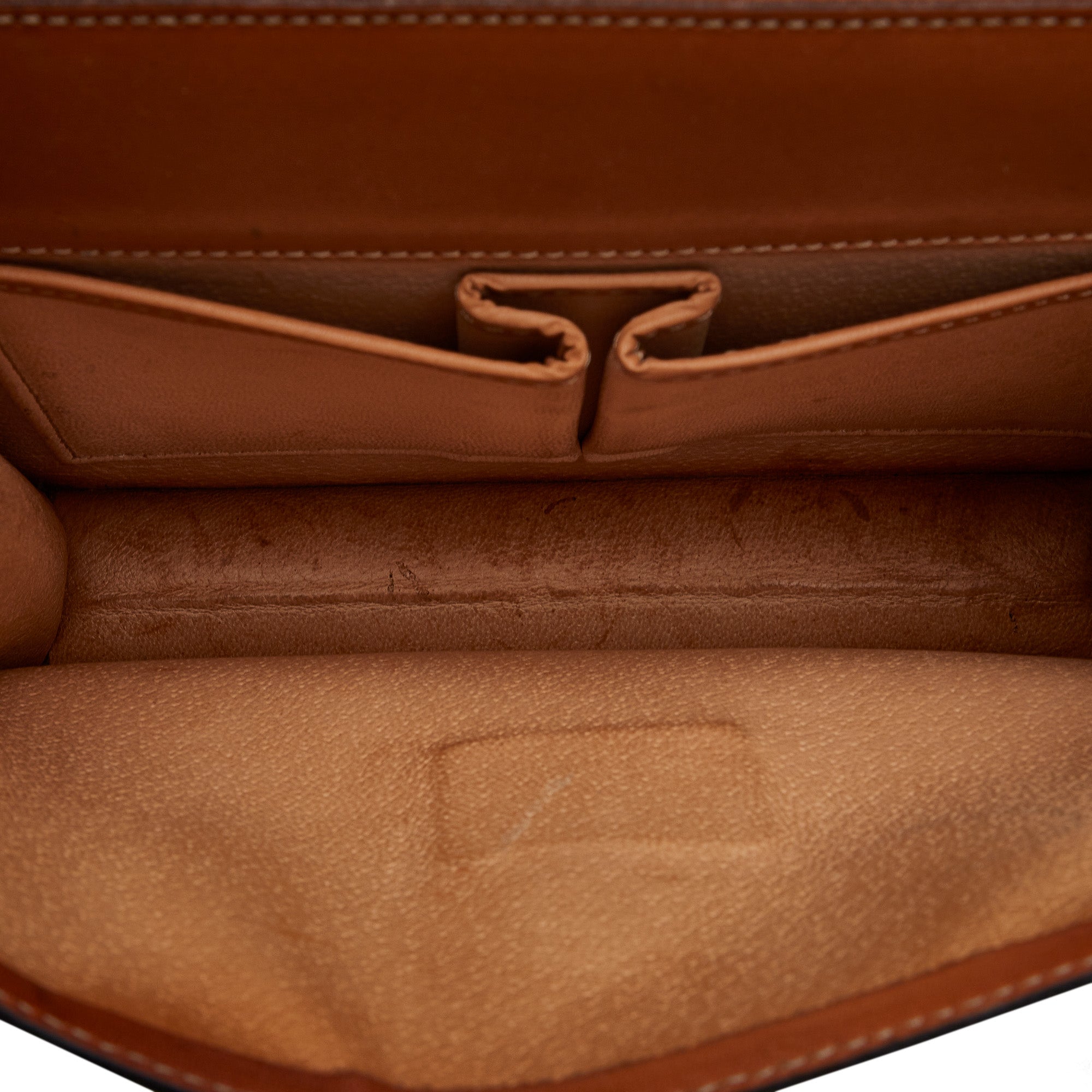 Celine Celine Macadam Pattern Minoboston Handbag Brown P14353