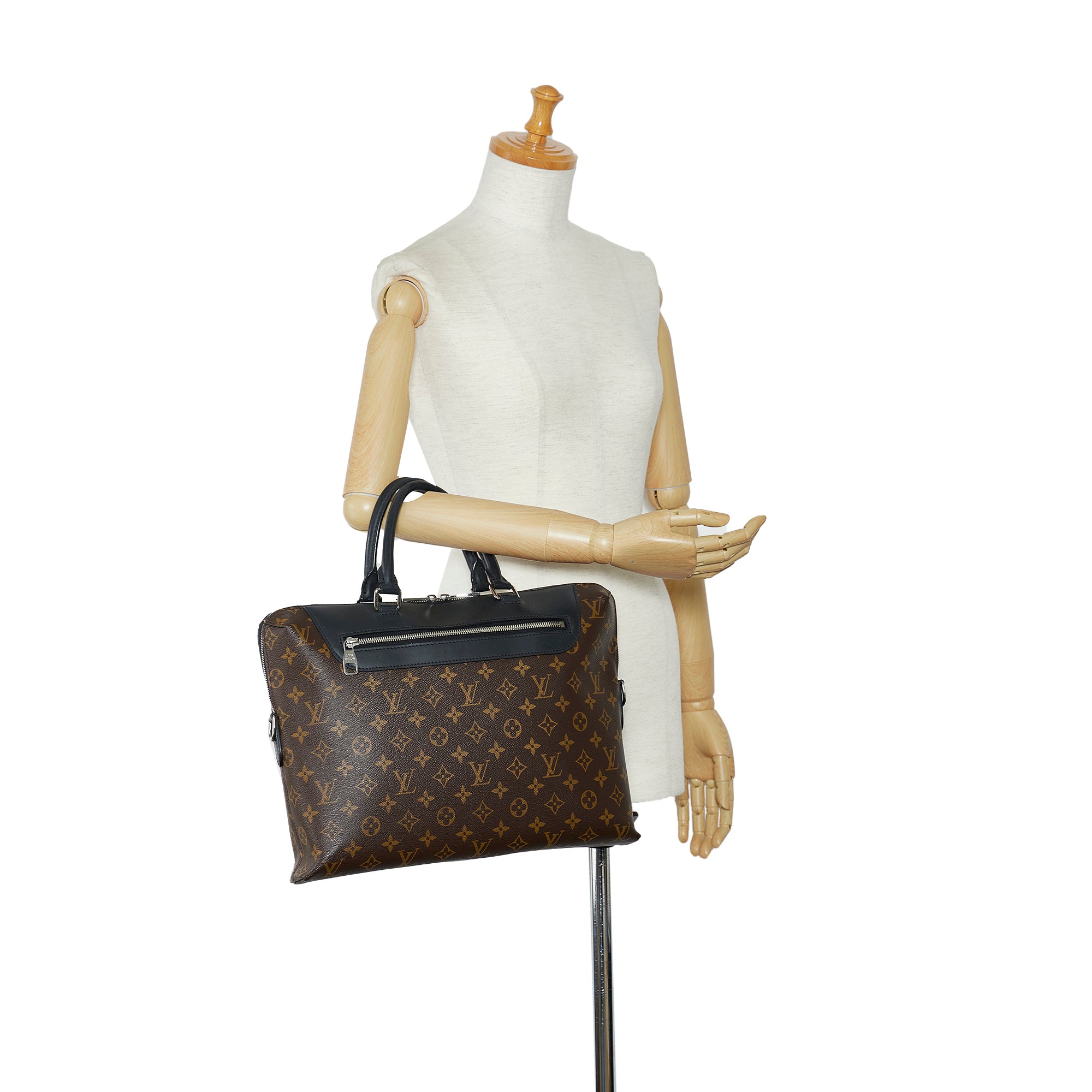 Louis Vuitton Porte-Documents Jour Porte Macassar Monogram Messenger Bag