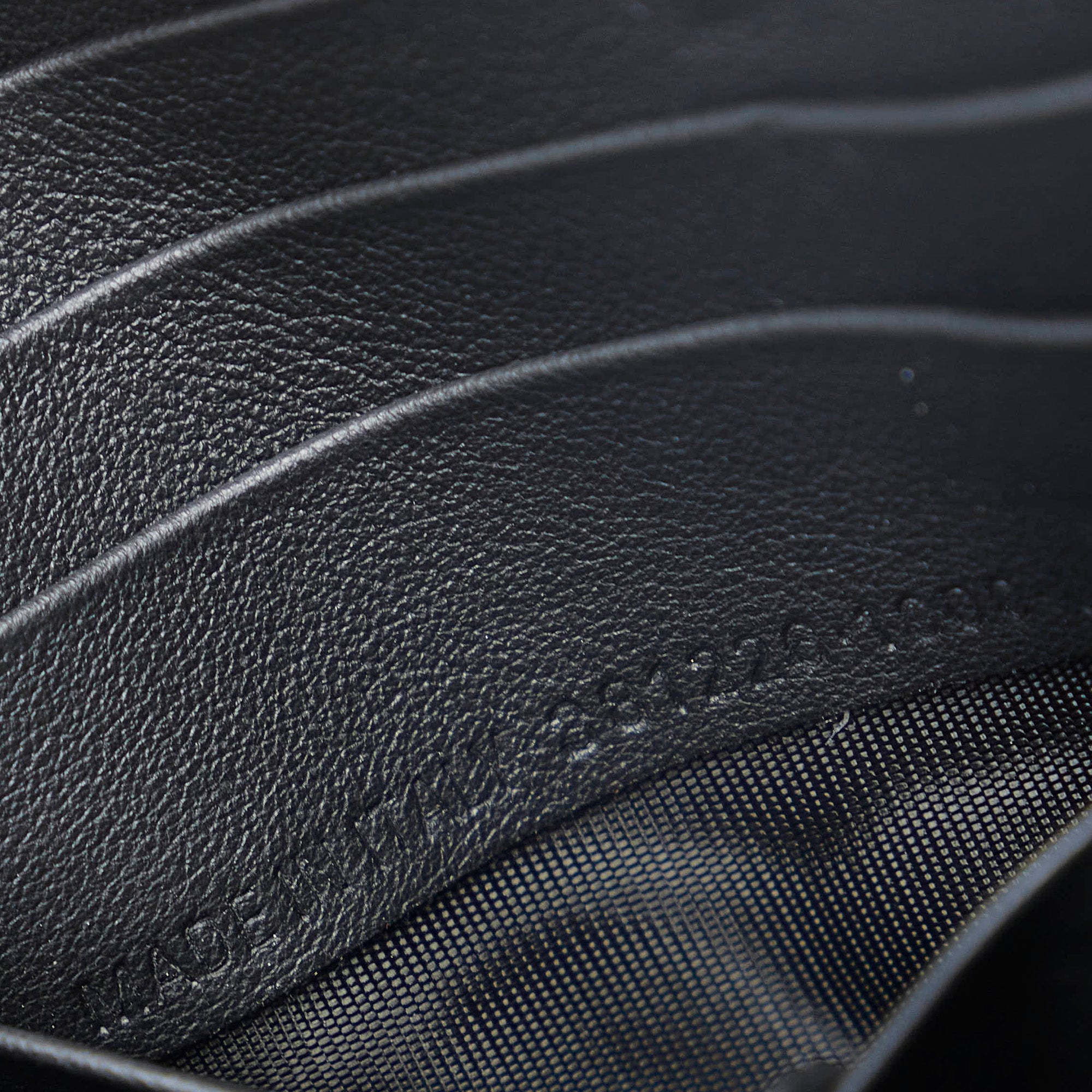 Black Balenciaga Papier Leather Long Wallet