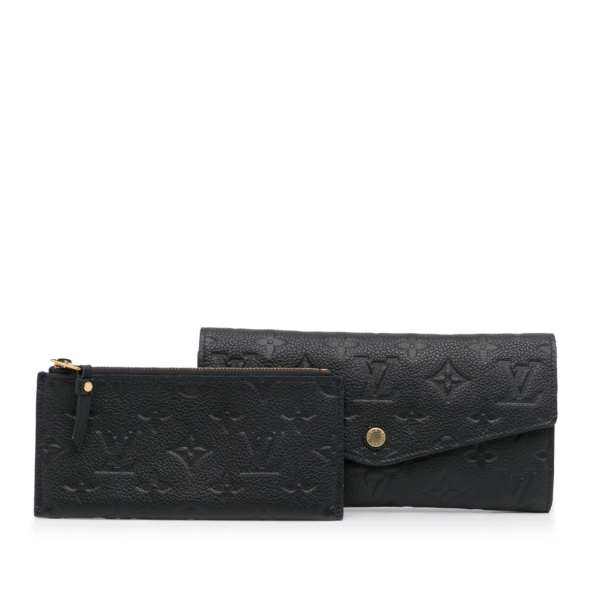 Sarah Wallet - Luxury Monogram Empreinte Leather Black