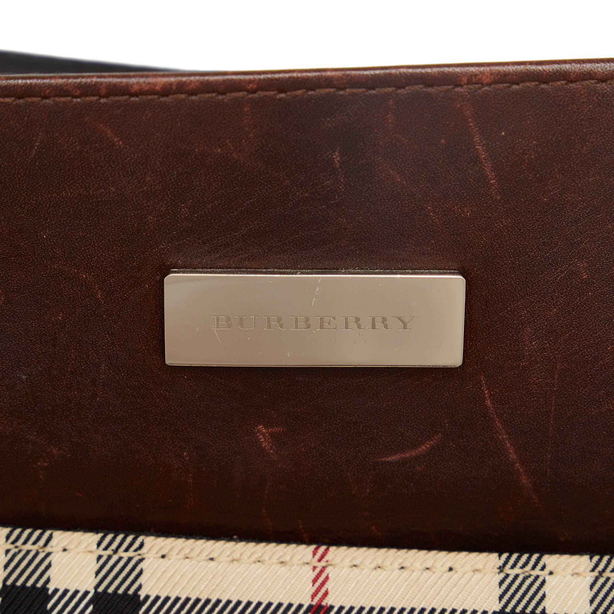 Brown Burberry Haymarket Check Canterbury Tote Bag – Designer Revival