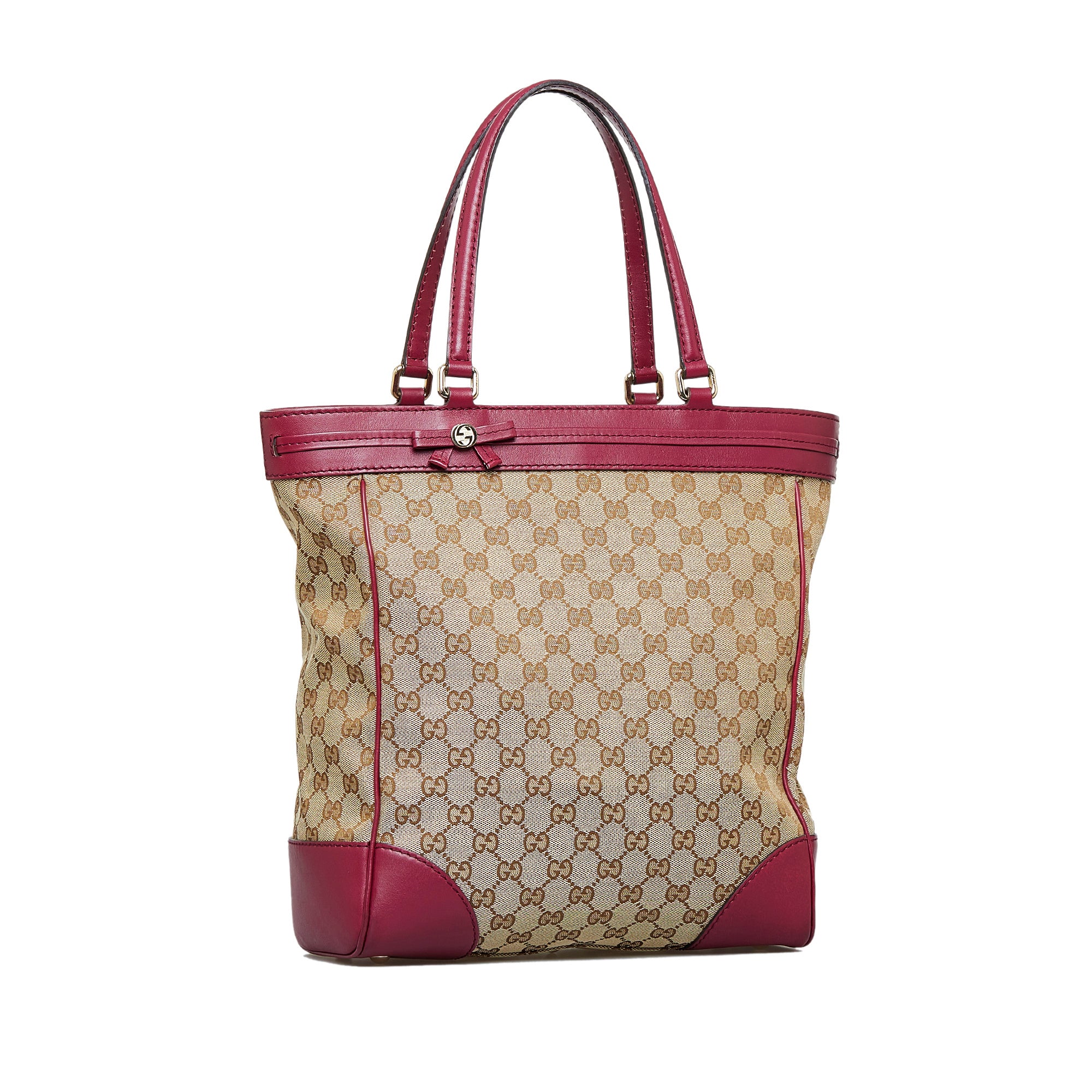 Tan Gucci GG Canvas Mayfair Tote