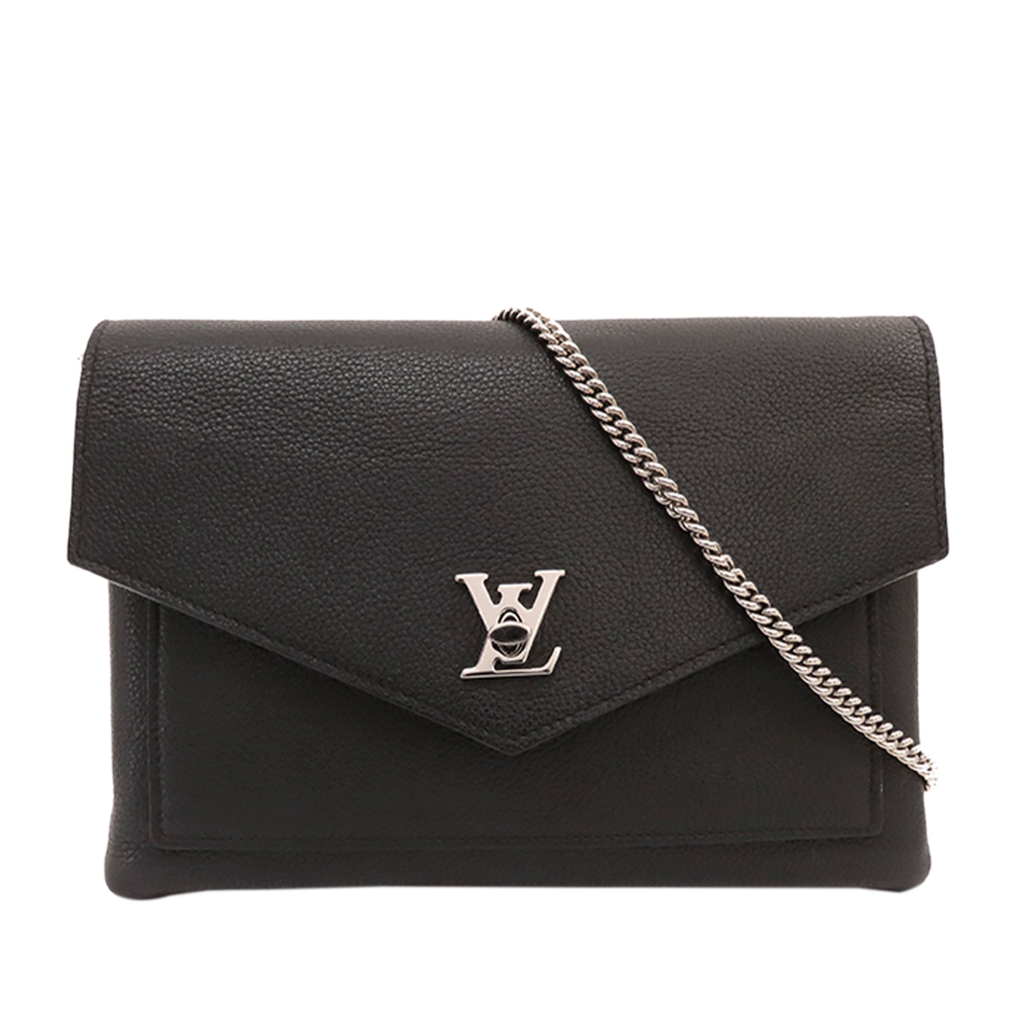 LOUIS VUITTON MYLOCKME Chain Pochette In Black