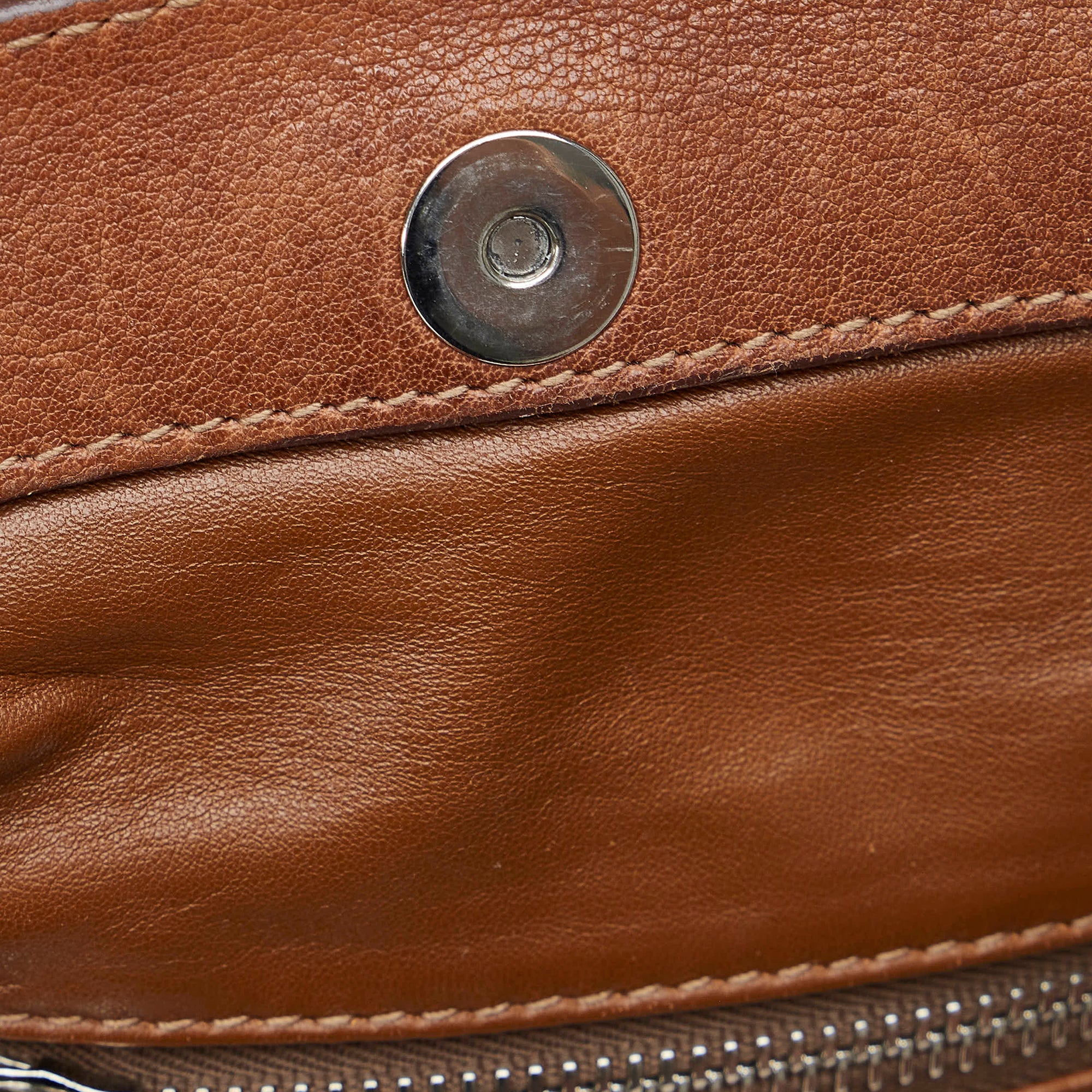 Brown Prada Frame Leather Tote – Designer Revival