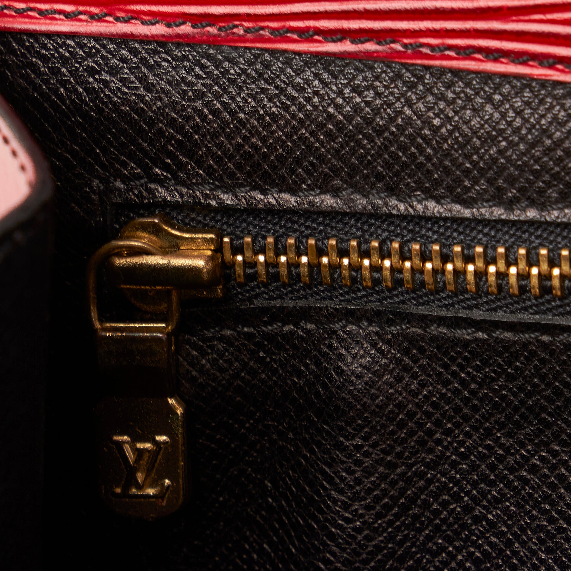 Red Louis Vuitton Epi Art Deco Clutch Bag
