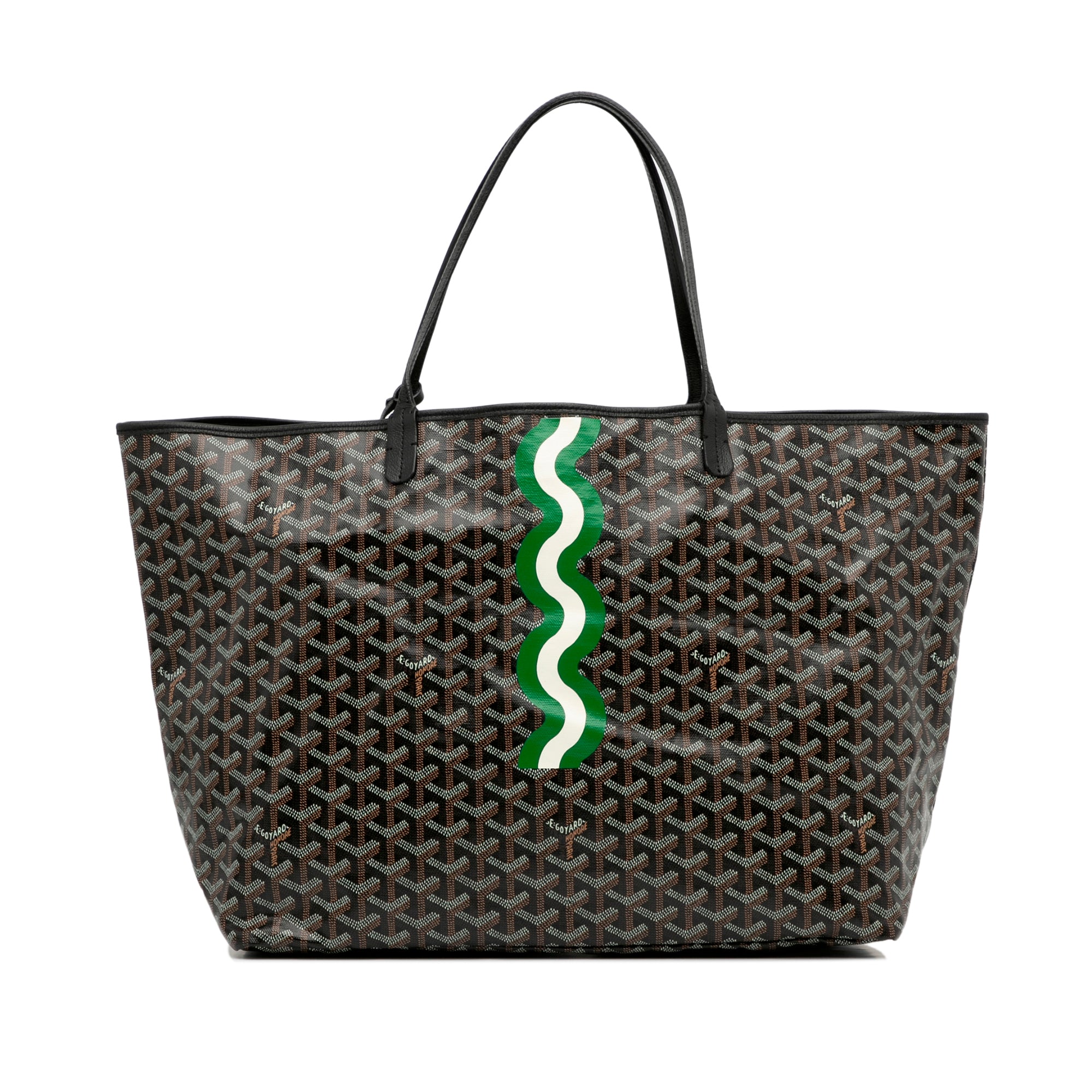 Goyard Brown Goyardine Coated Canvas and Leather Saint Louis PM Tote Goyard