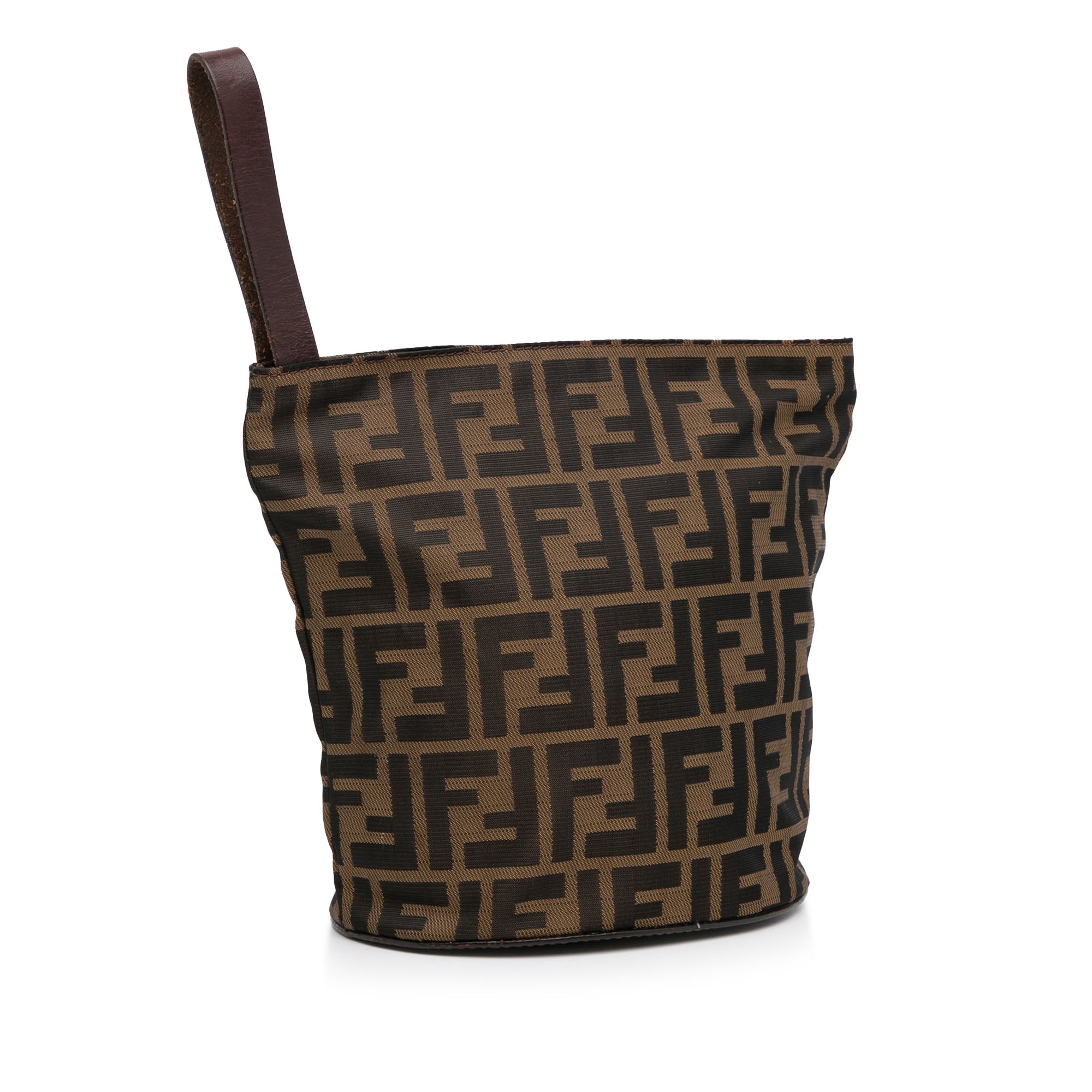 Fendi - Authenticated Croissant Vintage Handbag - Cotton Brown for Women, Very Good Condition