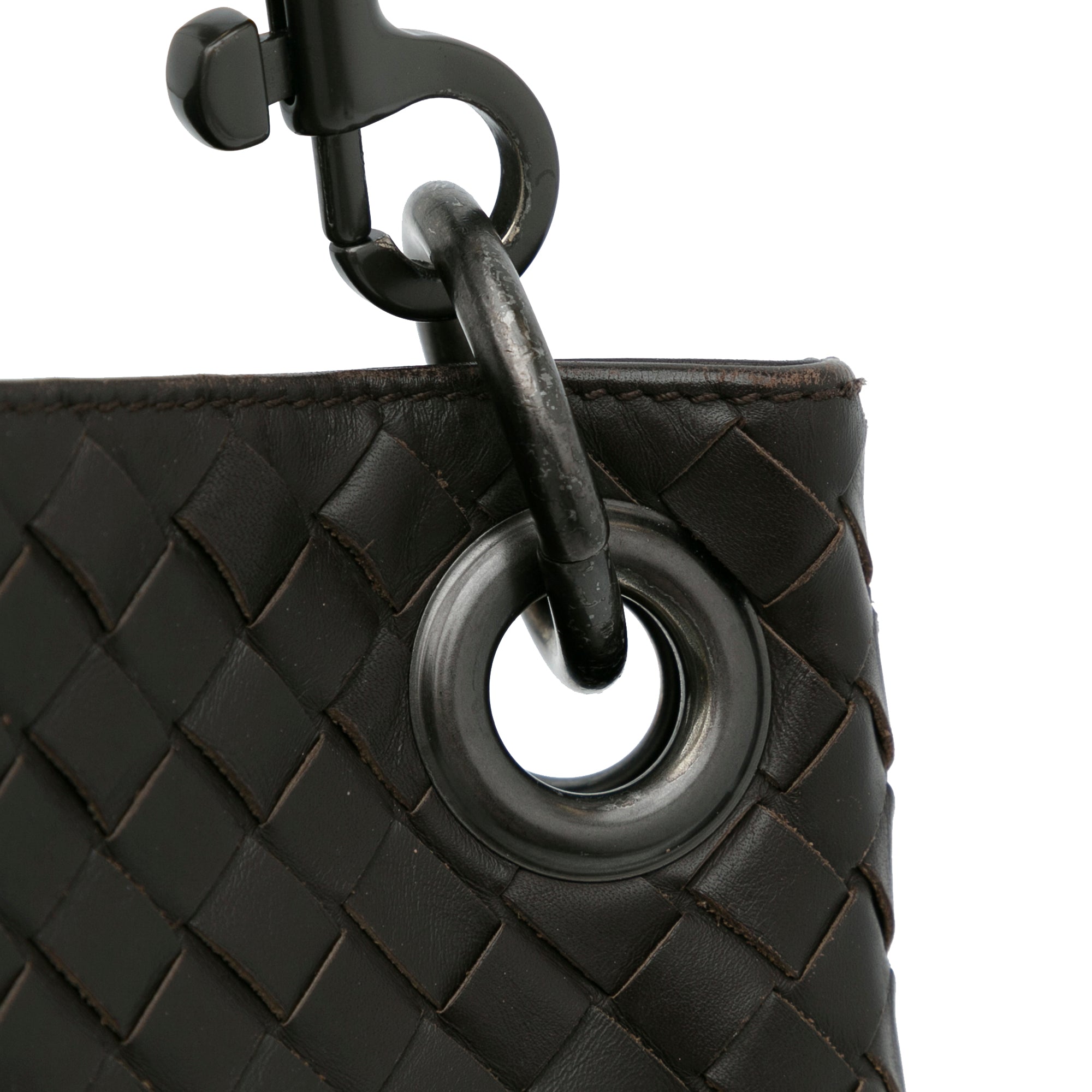 Black Bottega Veneta Small Intrecciato Nodini Crossbody Bag – Designer  Revival