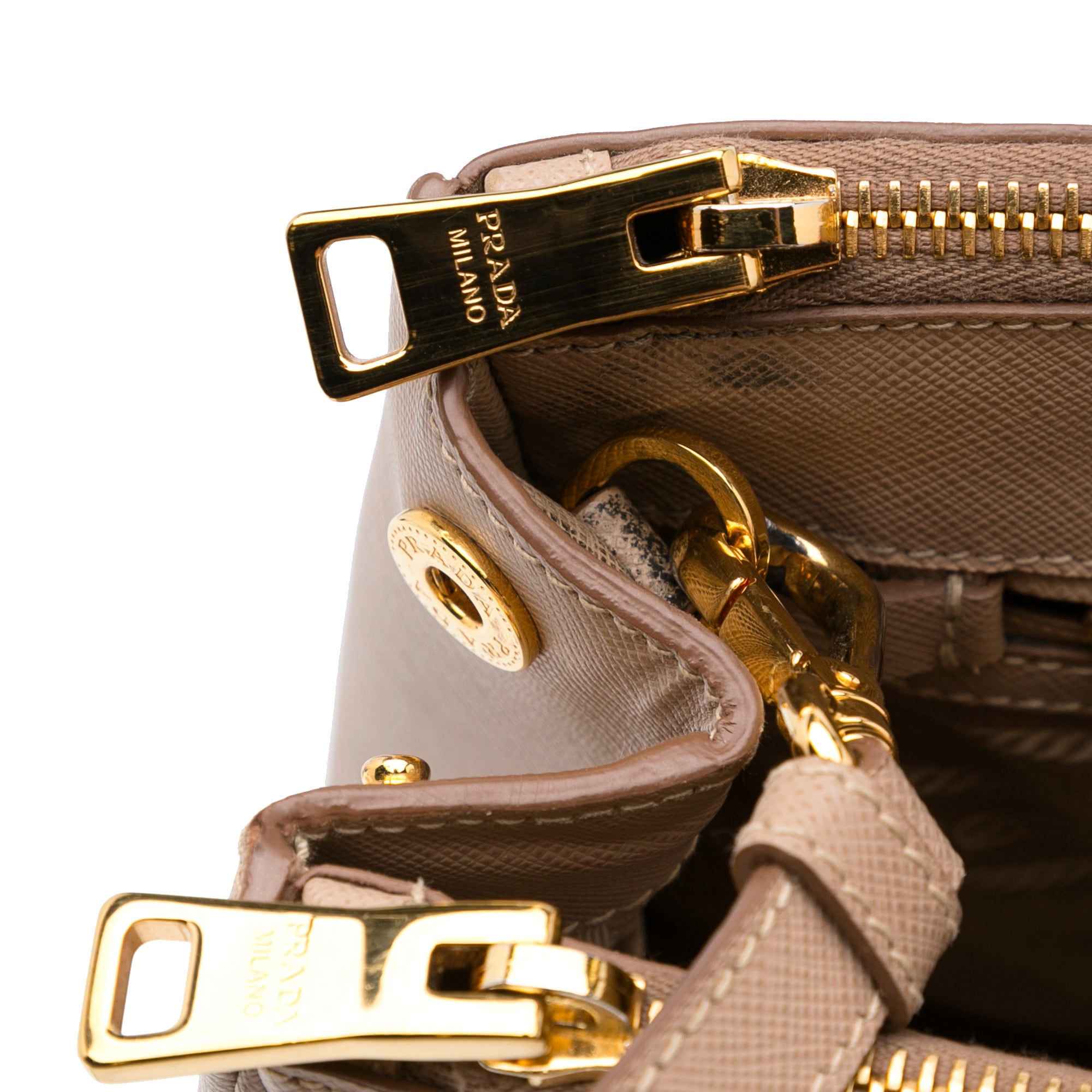 Prada Saffiano Lux Galleria Astrology Double Zip Handbag (SHG